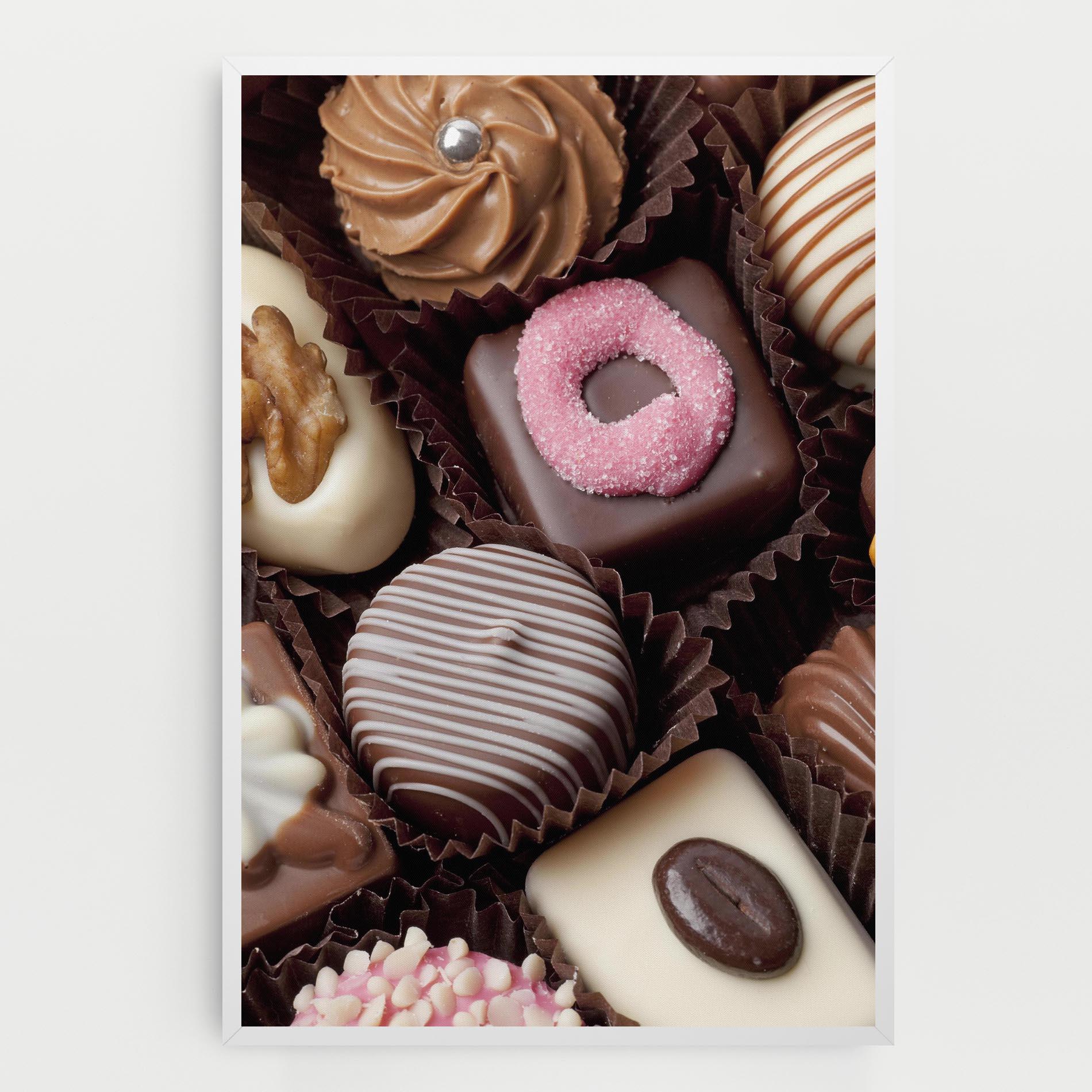 Leinwandbild Chocolate Bonbons mockup 0
