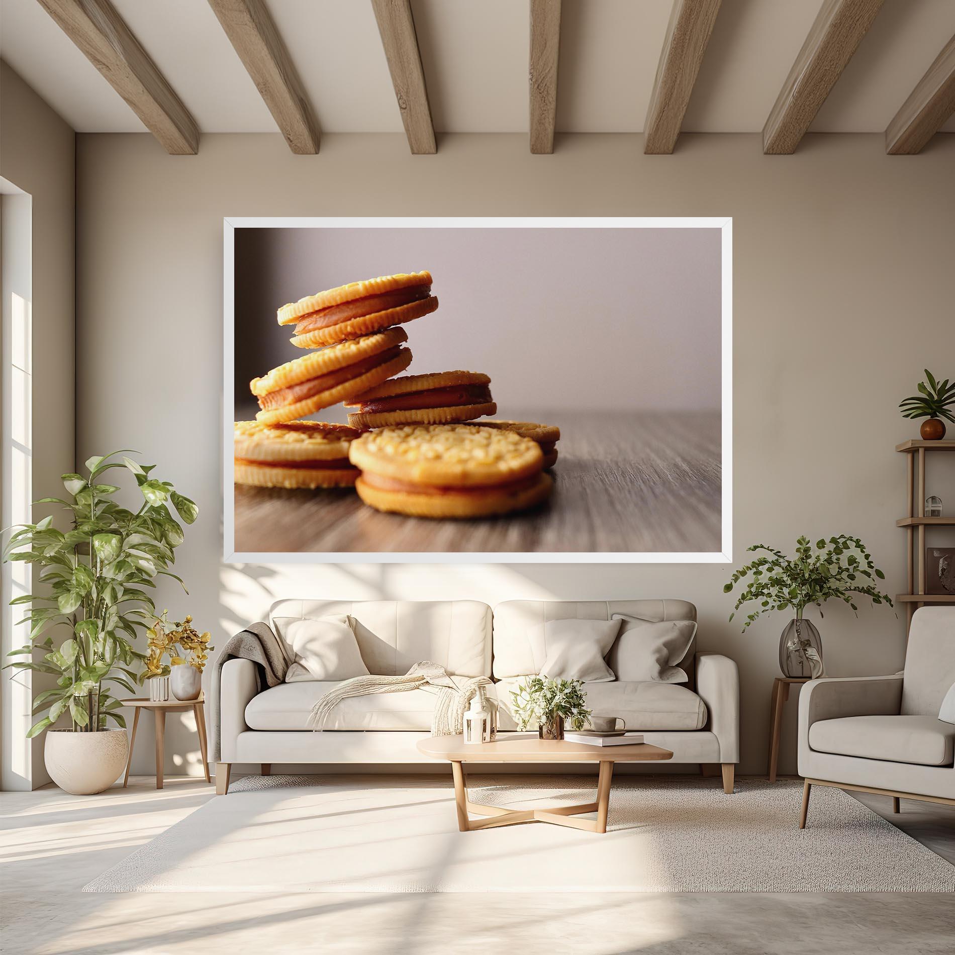Leinwandbild Biscuits mockup 6