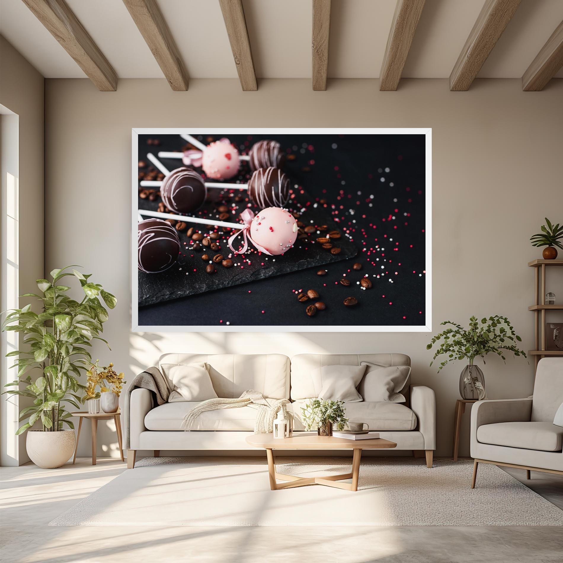 Leinwandbild Chocolate Dessert mockup 6