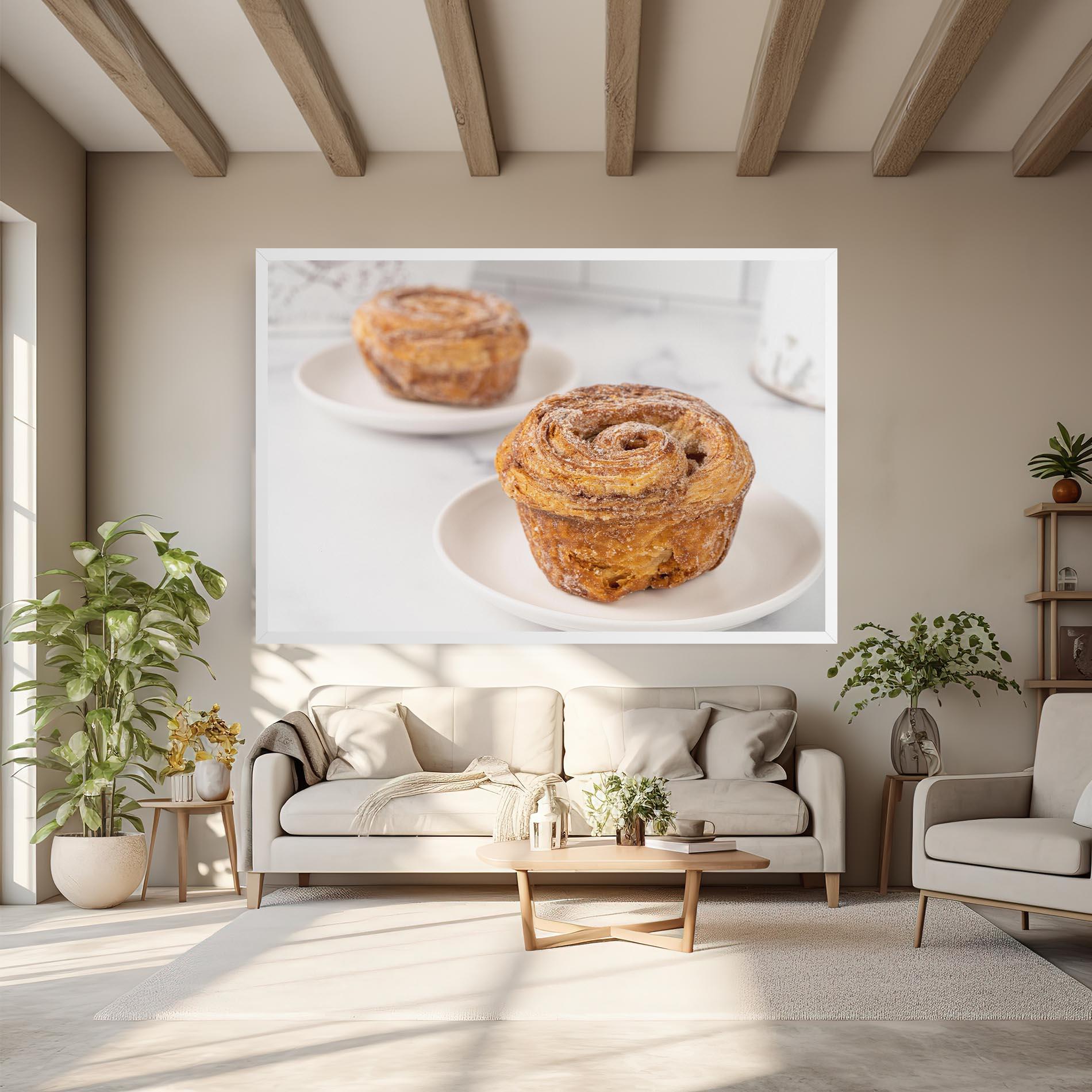 Leinwandbild Cinnamon Roll mockup 6