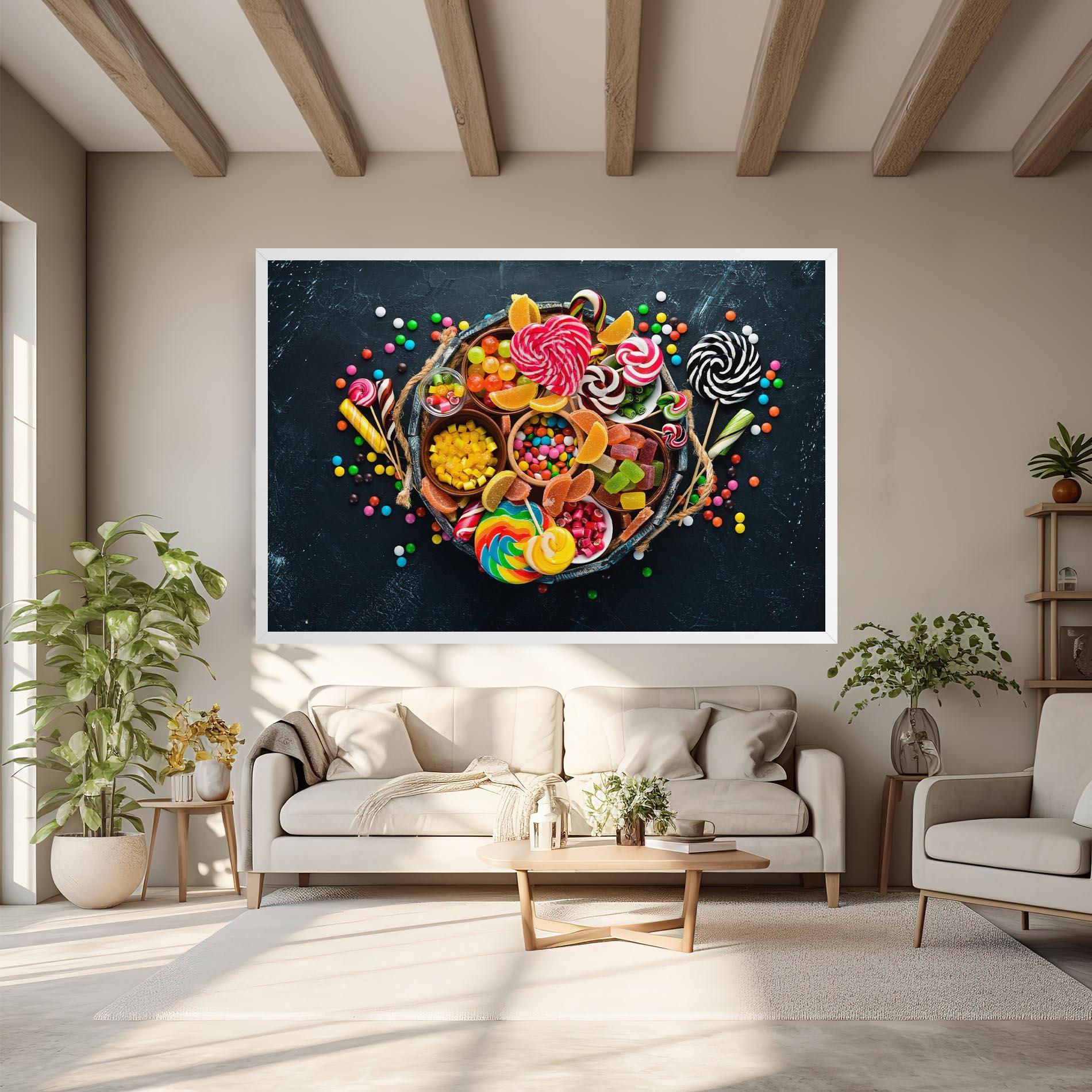 Leinwandbild Colorful Jelly mockup 6