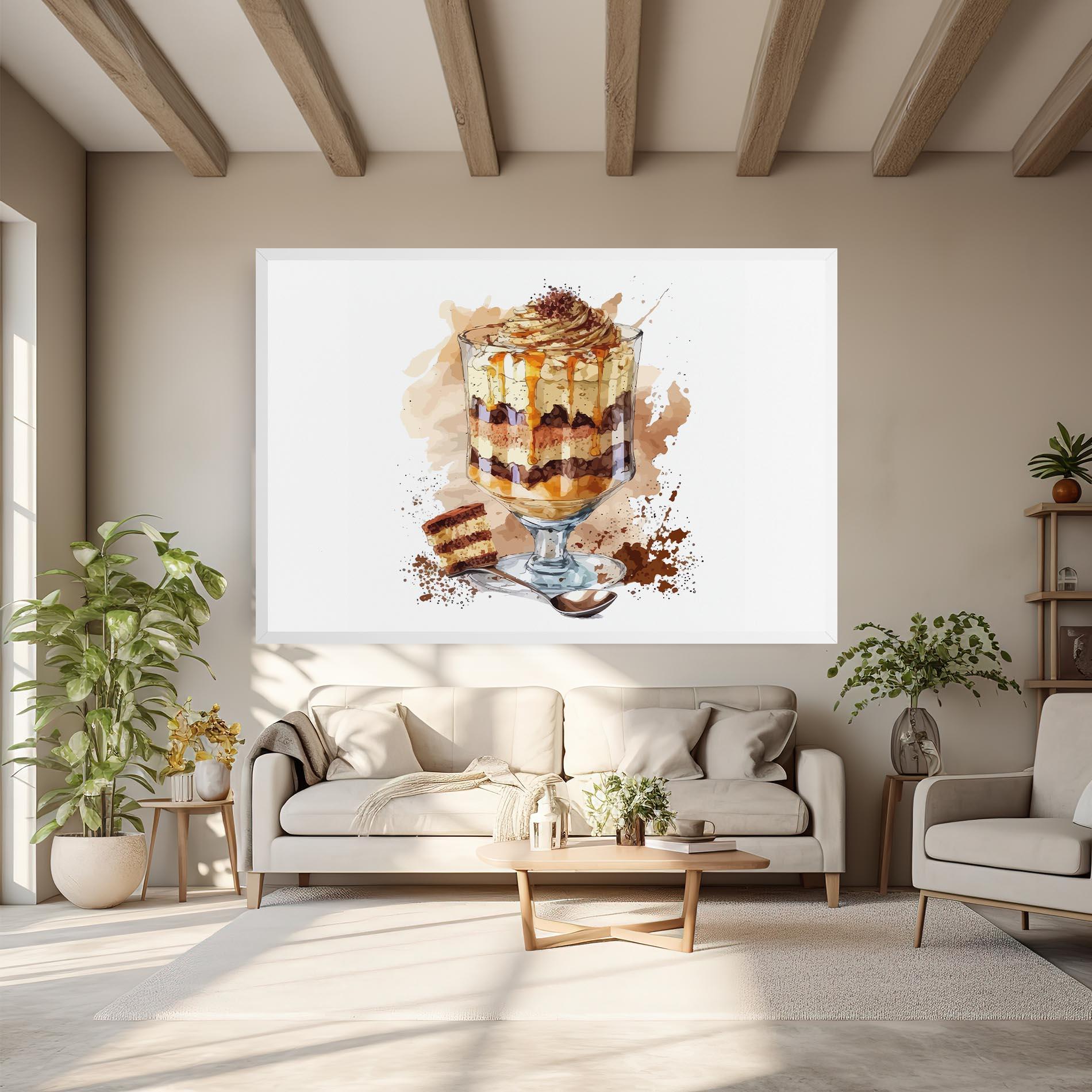 Leinwandbild Cup Dessert mockup 6