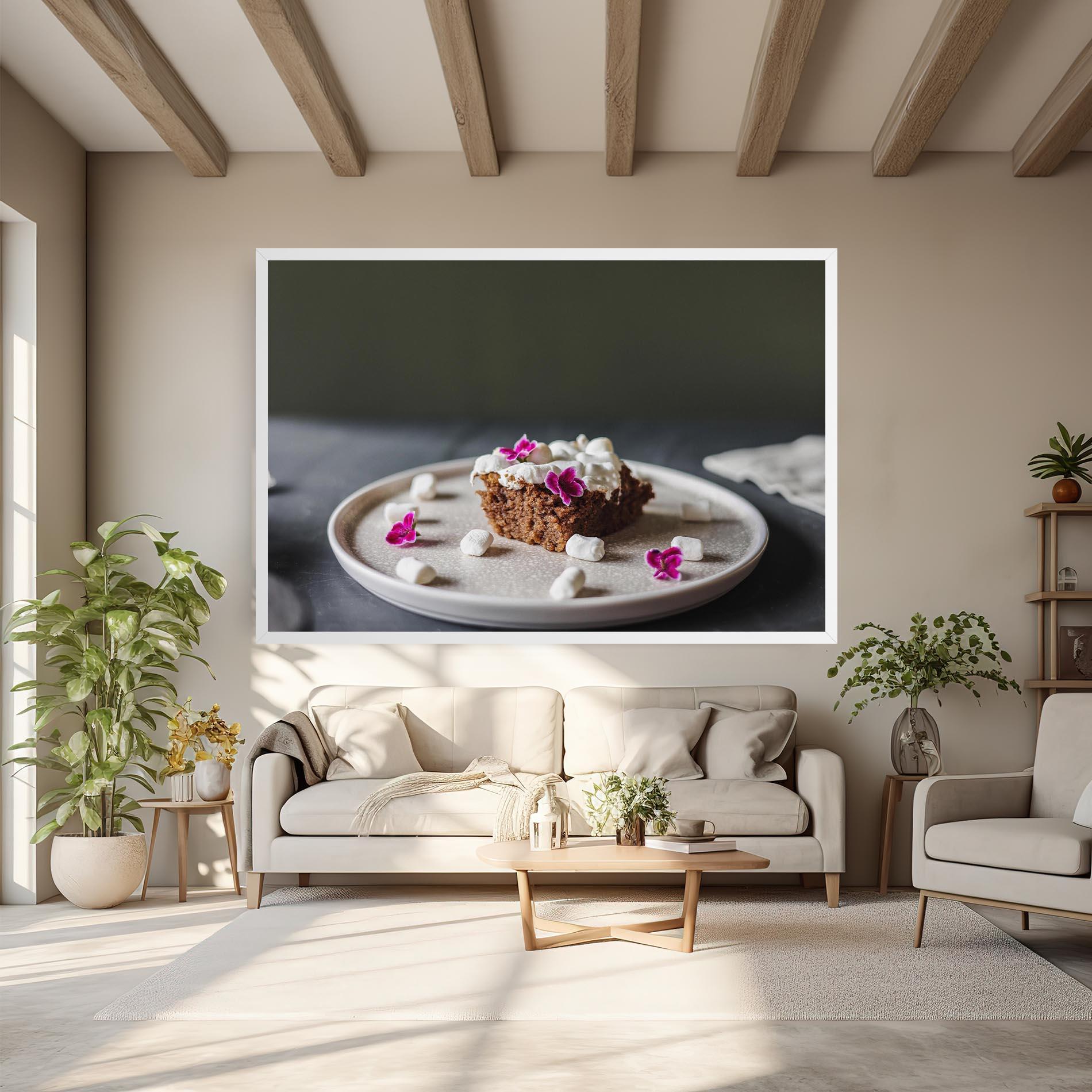 Leinwandbild Marshmallow Cake mockup 6