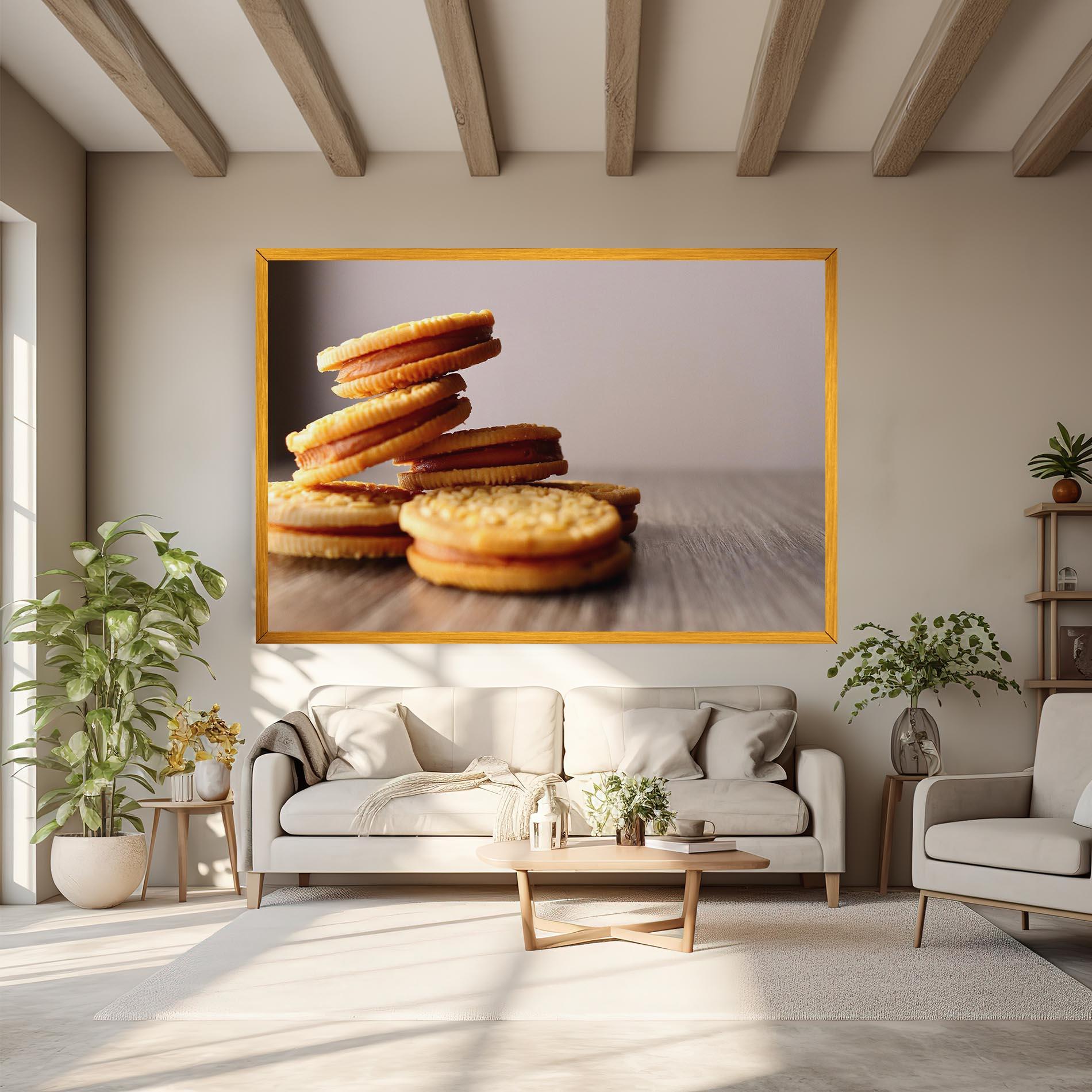 Leinwandbild Biscuits mockup 6