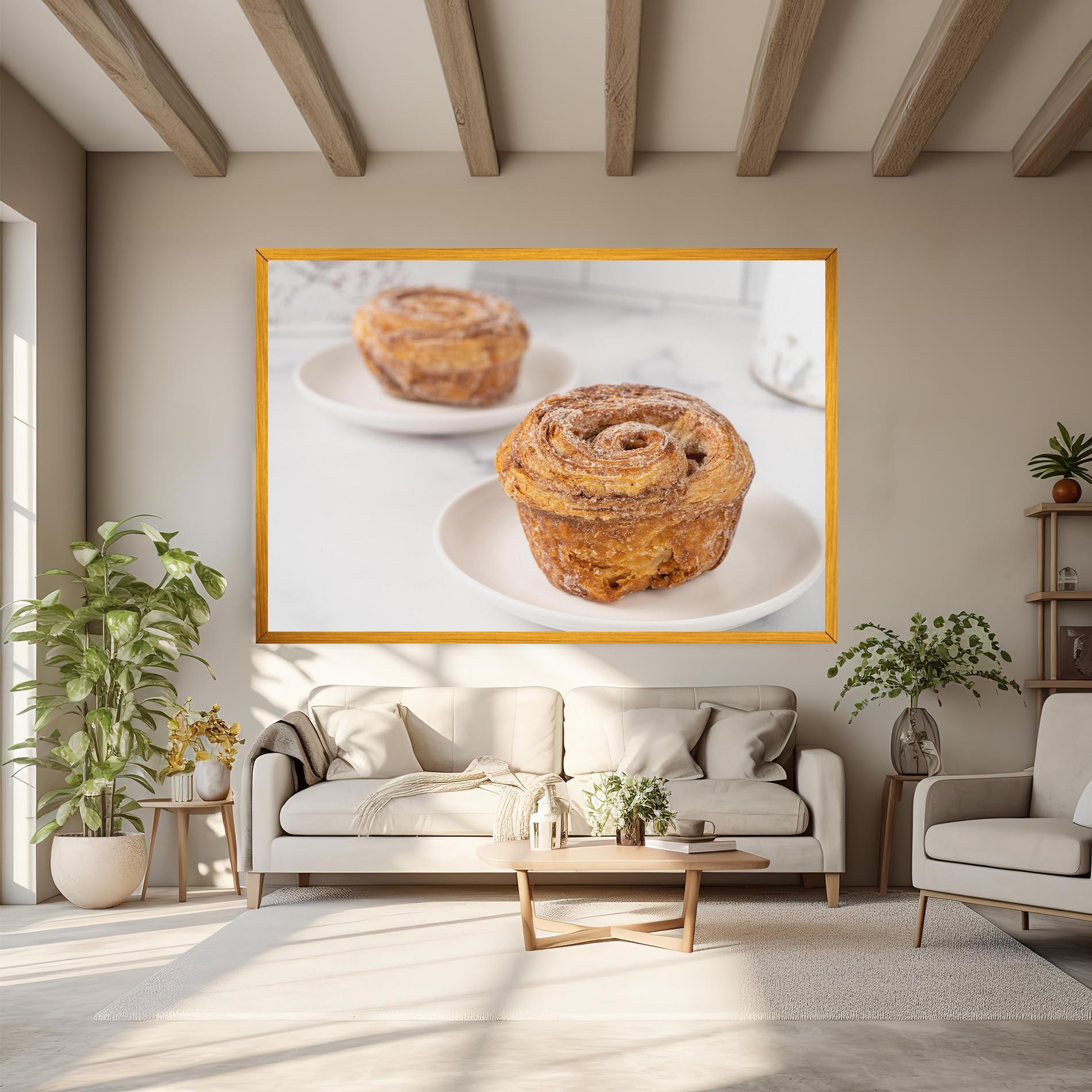 Leinwandbild Cinnamon Roll mockup 6
