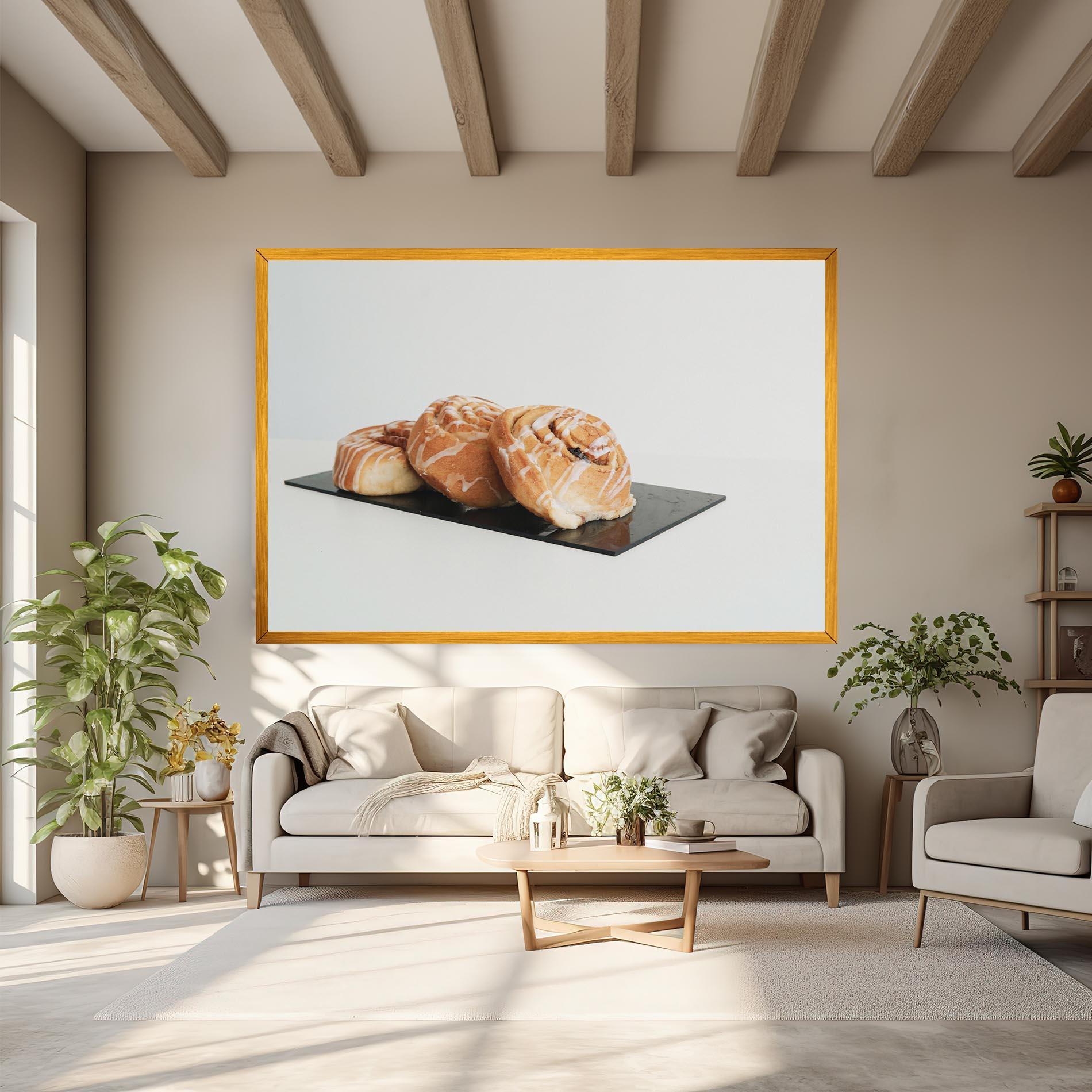 Leinwandbild Cinnamon Rolls mockup 6