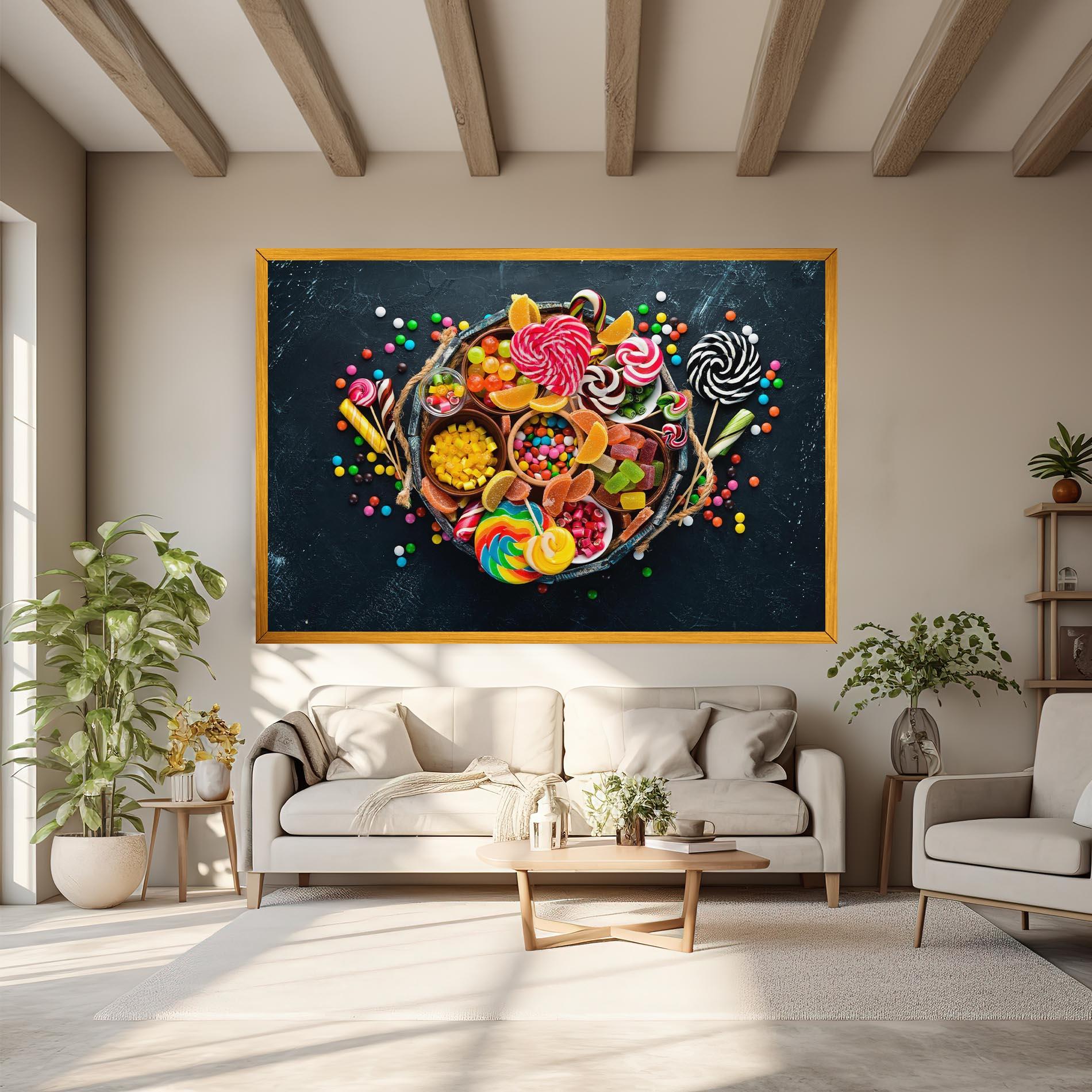 Leinwandbild Colorful Jelly mockup 6