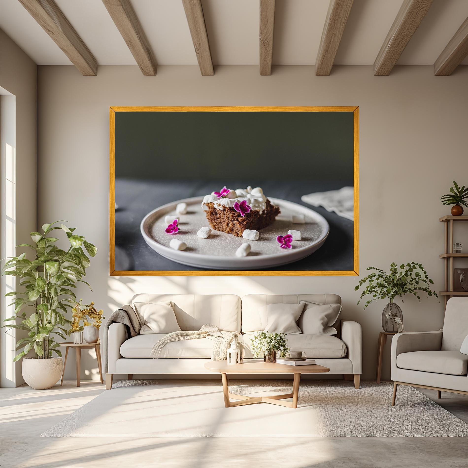 Leinwandbild Marshmallow Cake mockup 6