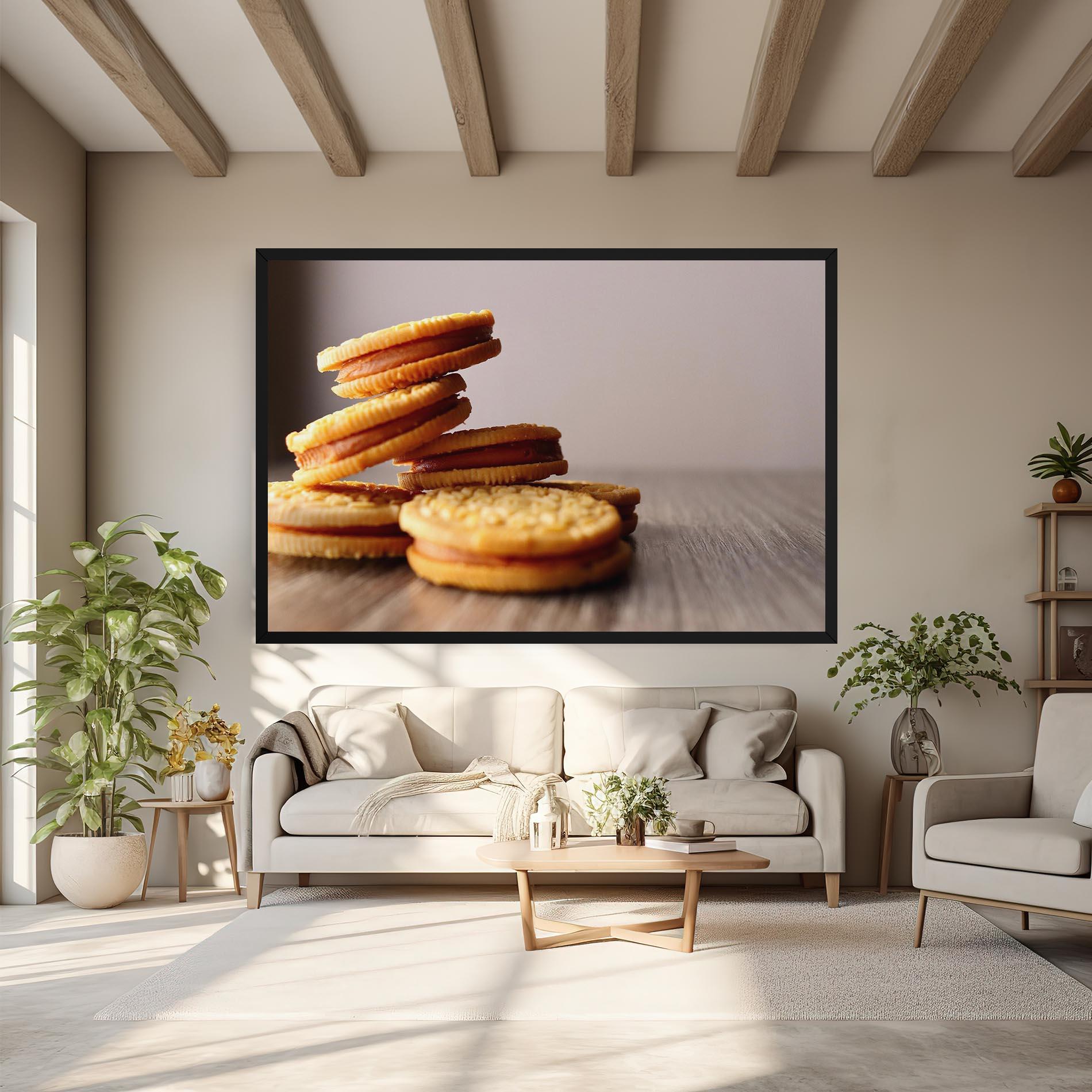 Leinwandbild Biscuits mockup 6