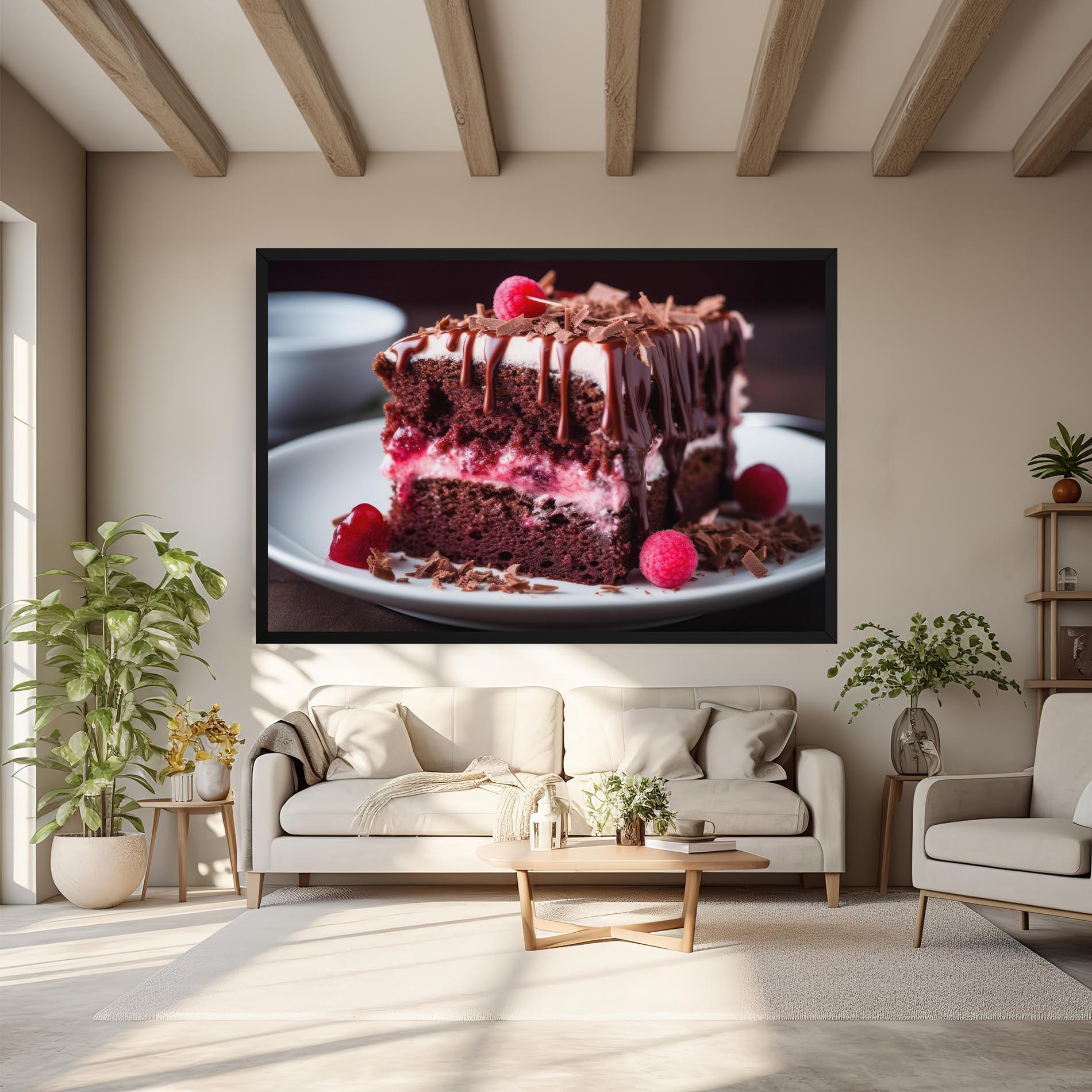 Leinwandbild Brown Cake mockup 6