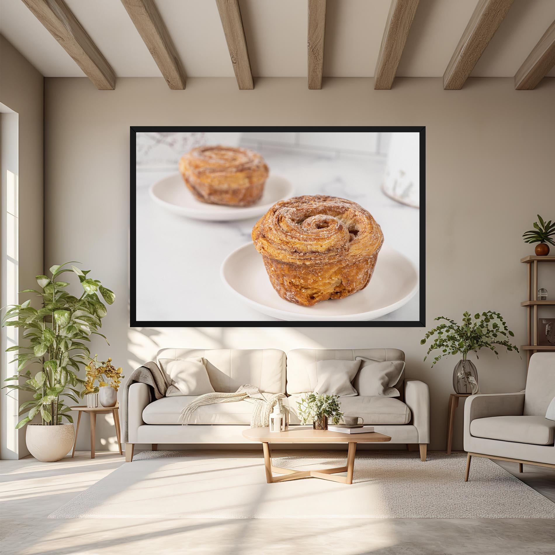 Leinwandbild Cinnamon Roll mockup 6