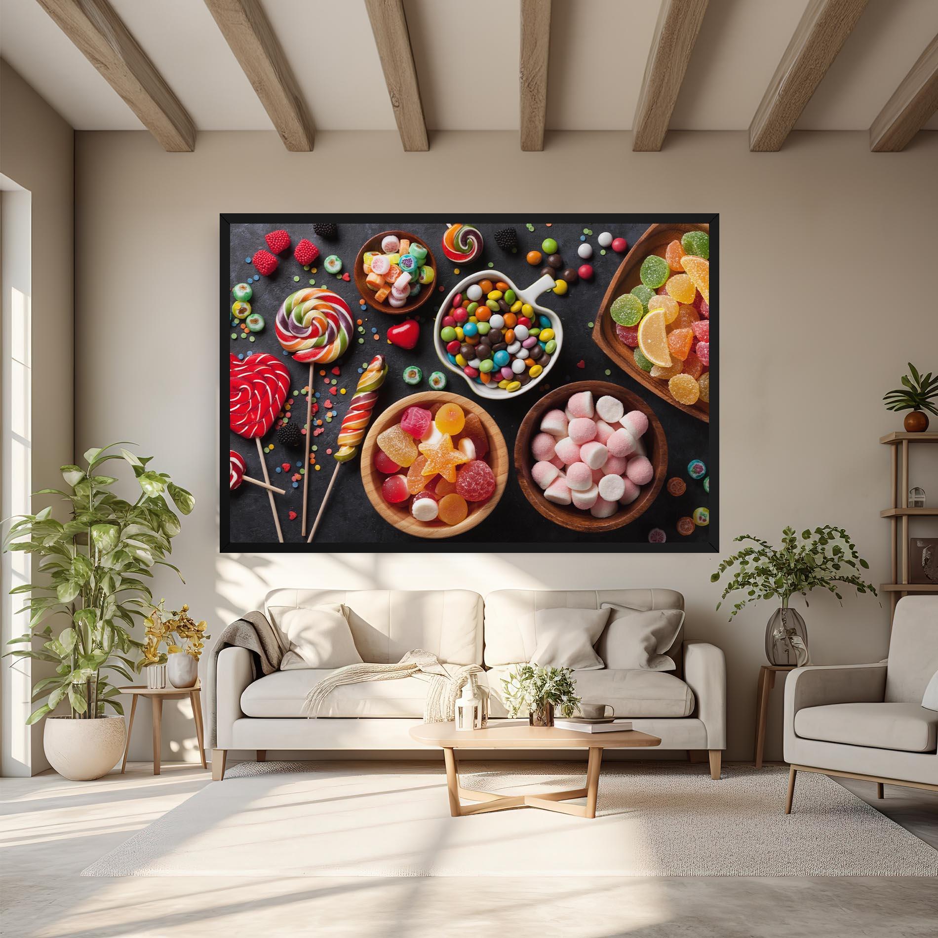 Leinwandbild Colorful Candies mockup 6