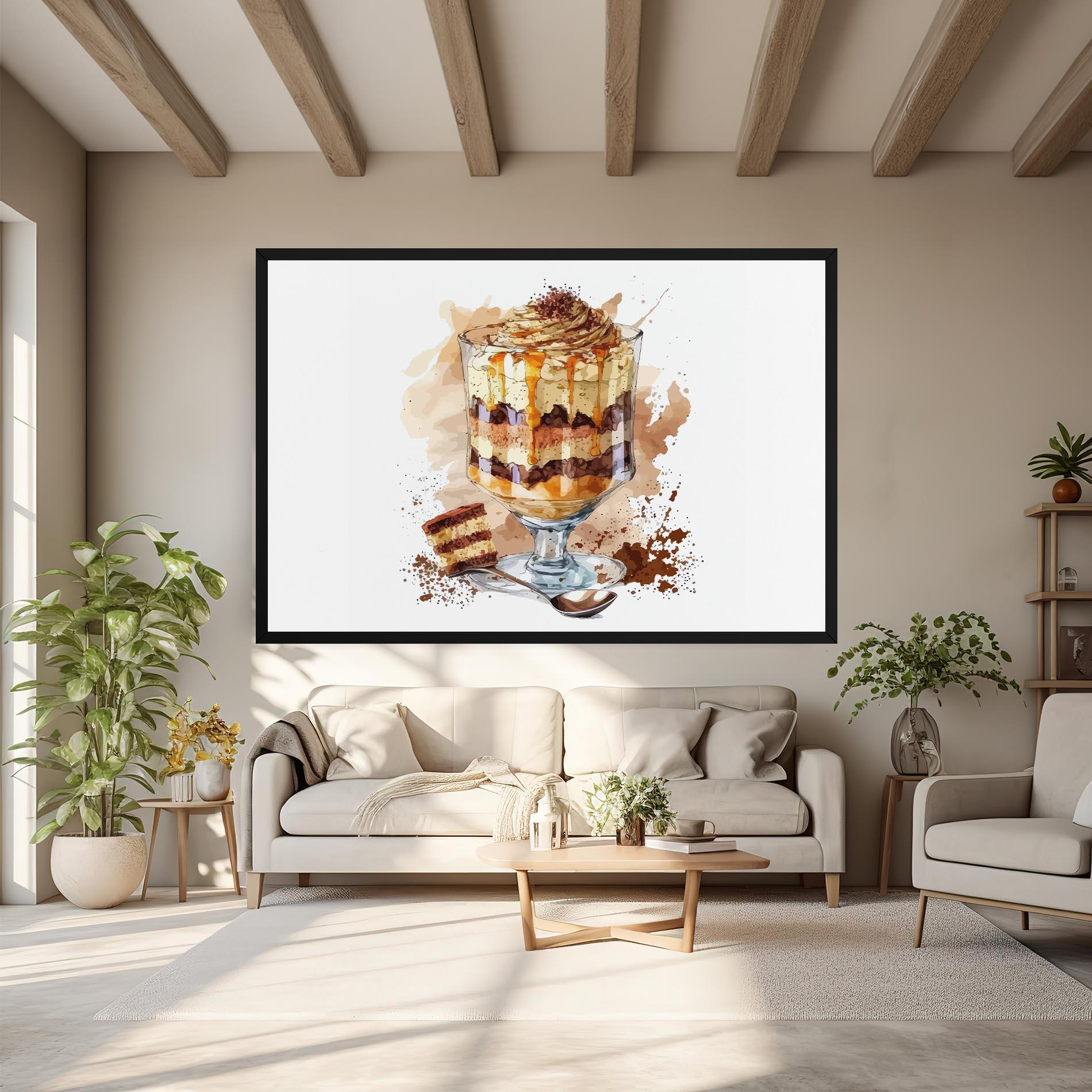 Leinwandbild Cup Dessert mockup 6