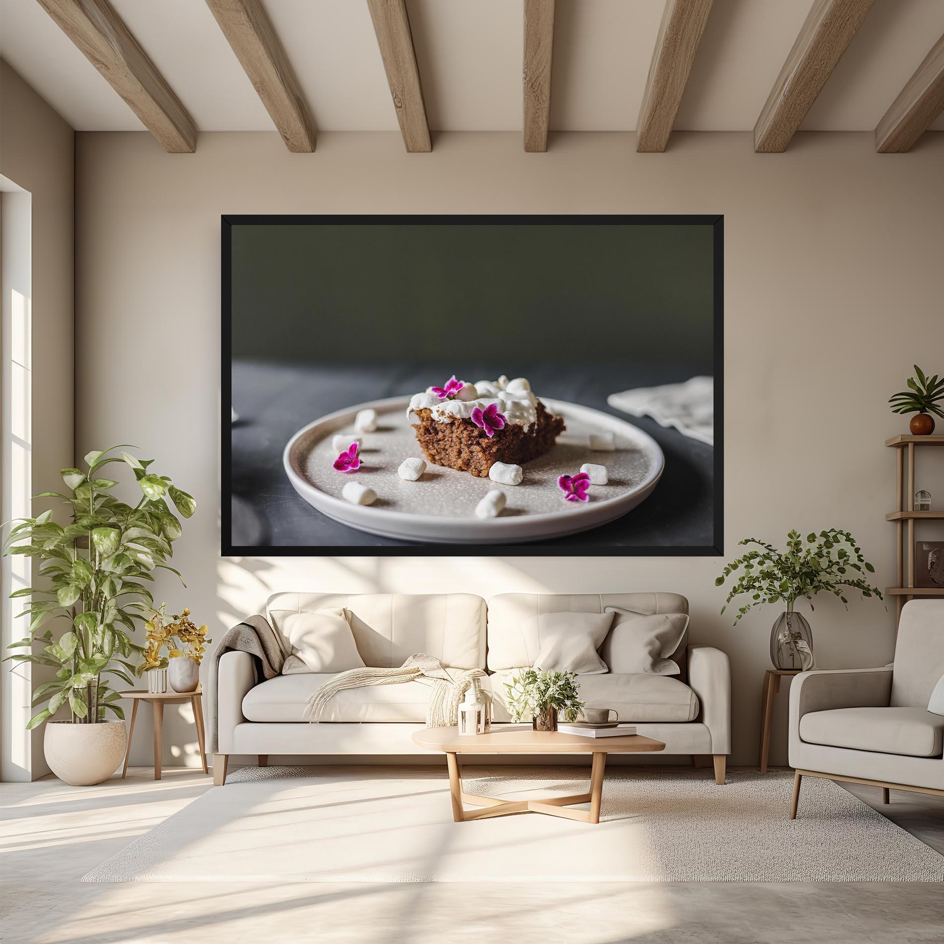 Leinwandbild Marshmallow Cake mockup 6