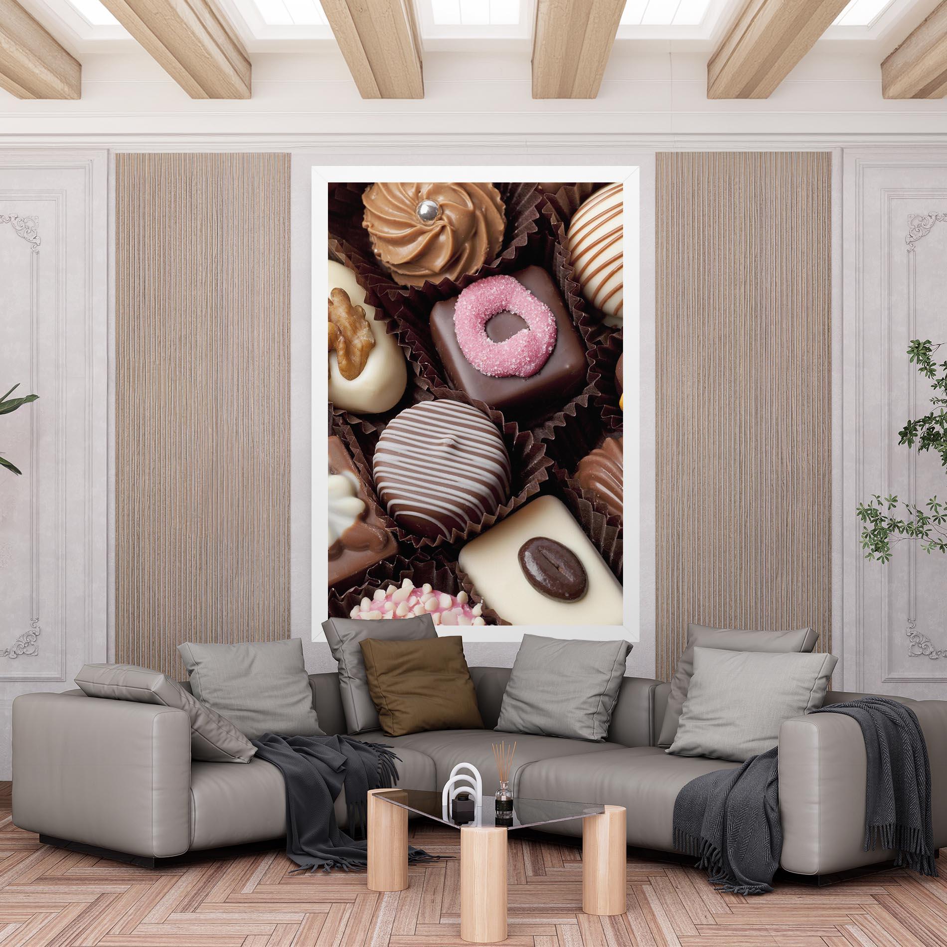 Leinwandbild Chocolate Bonbons mockup 6