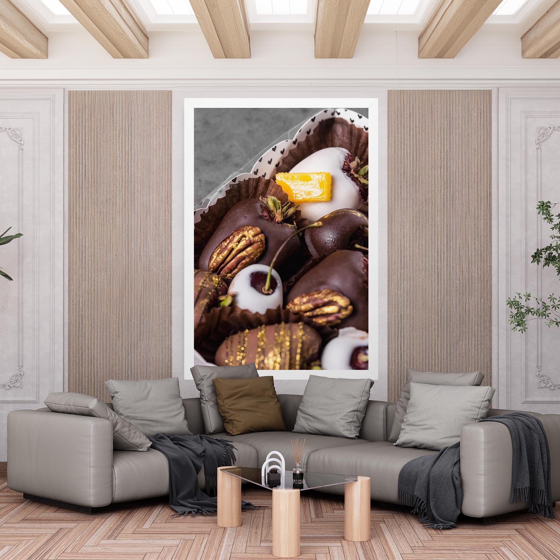 Leinwandbild Chocolate Covered mockup 6