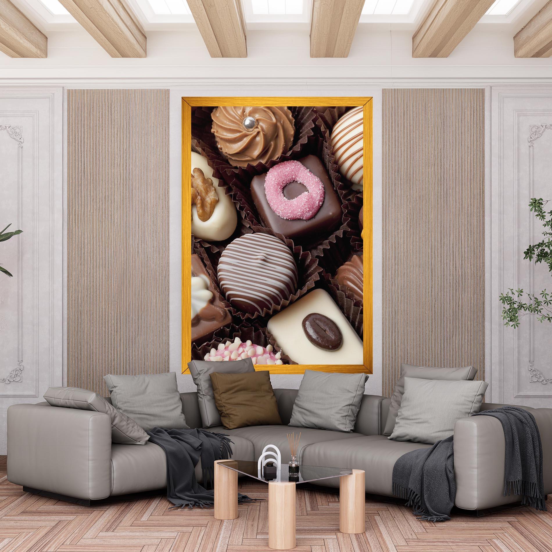 Leinwandbild Chocolate Bonbons mockup 6