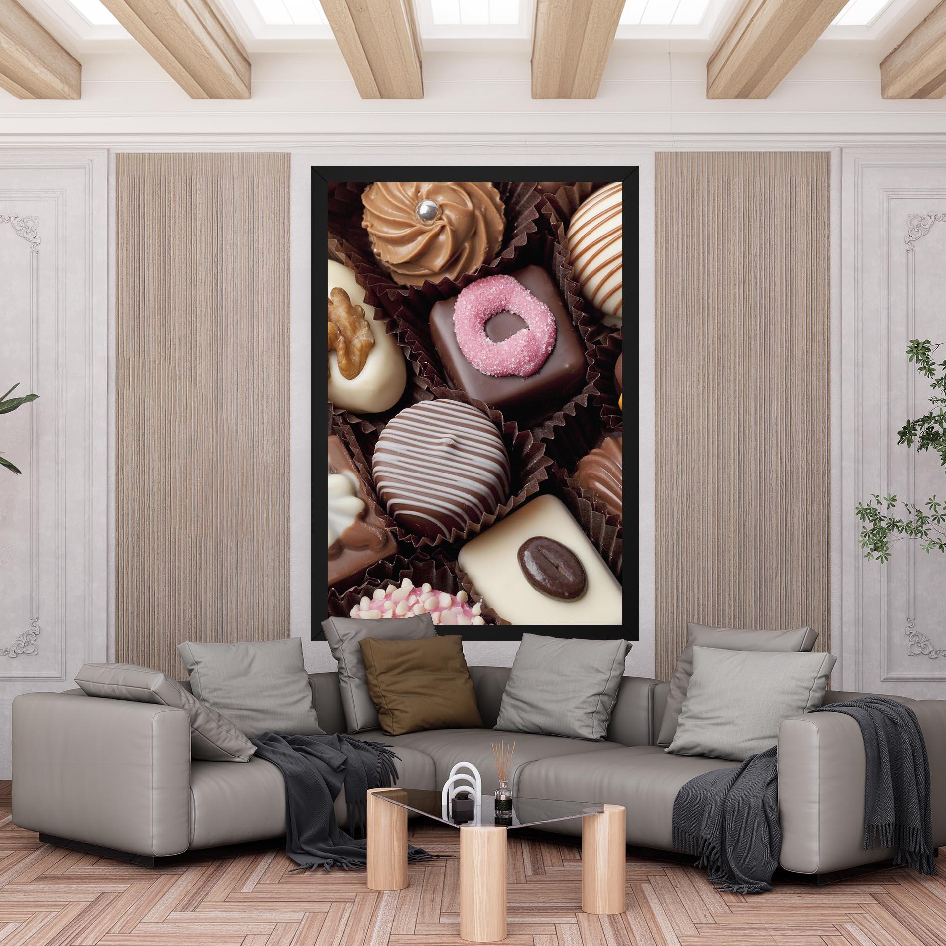 Leinwandbild Chocolate Bonbons mockup 6