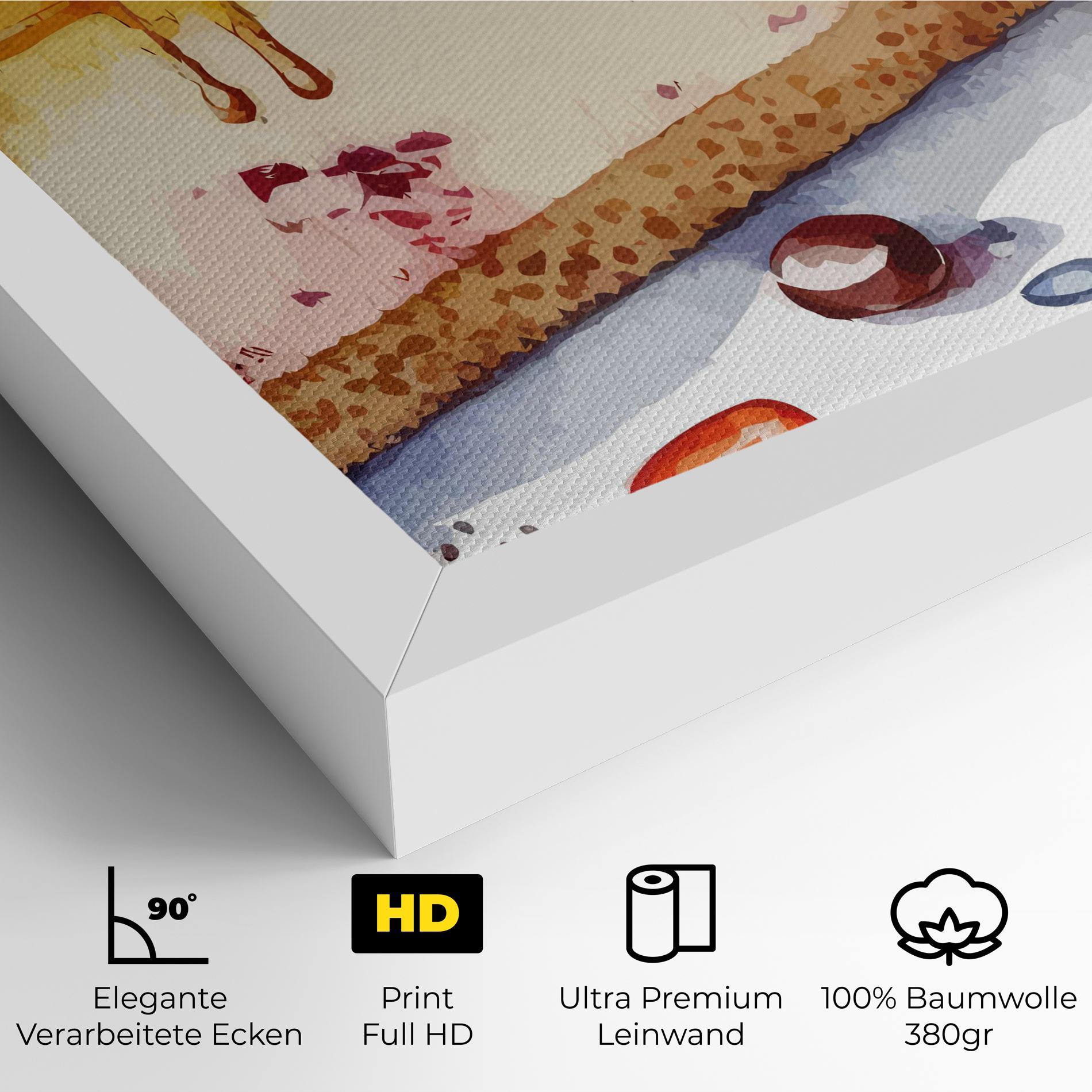 Leinwandbild Cheesecake mockup 4