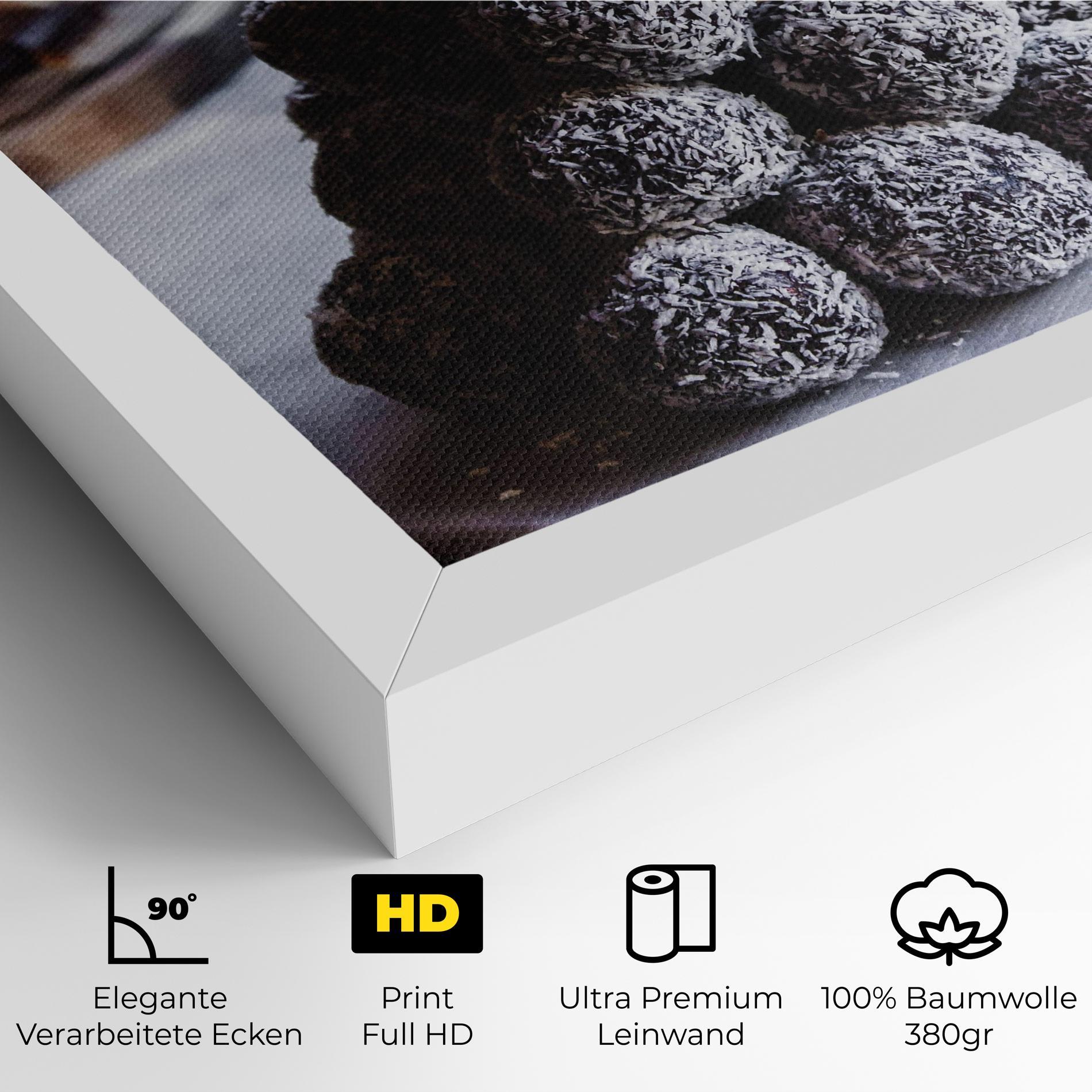 Leinwandbild Chocolate Balls mockup 4