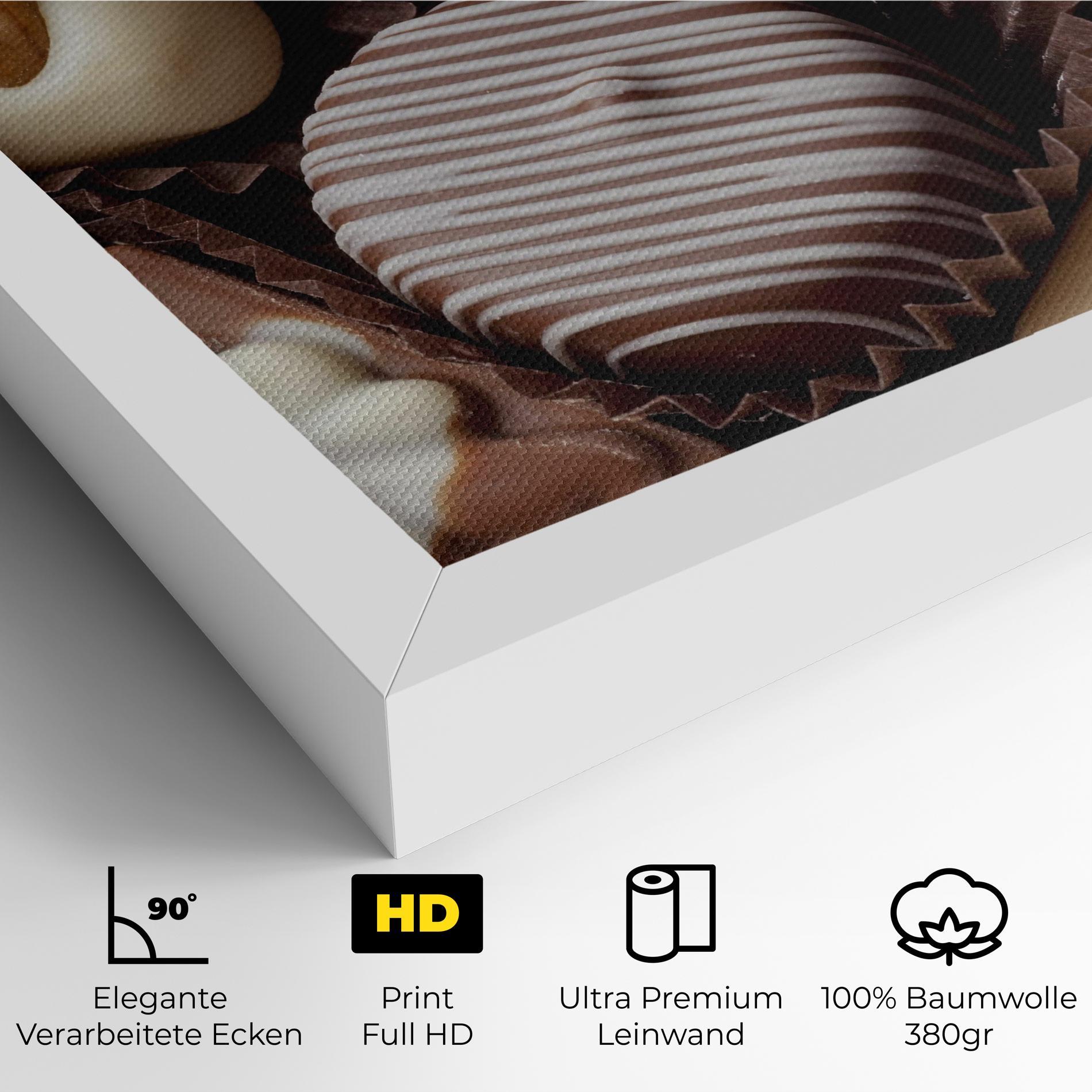 Leinwandbild Chocolate Bonbons mockup 4