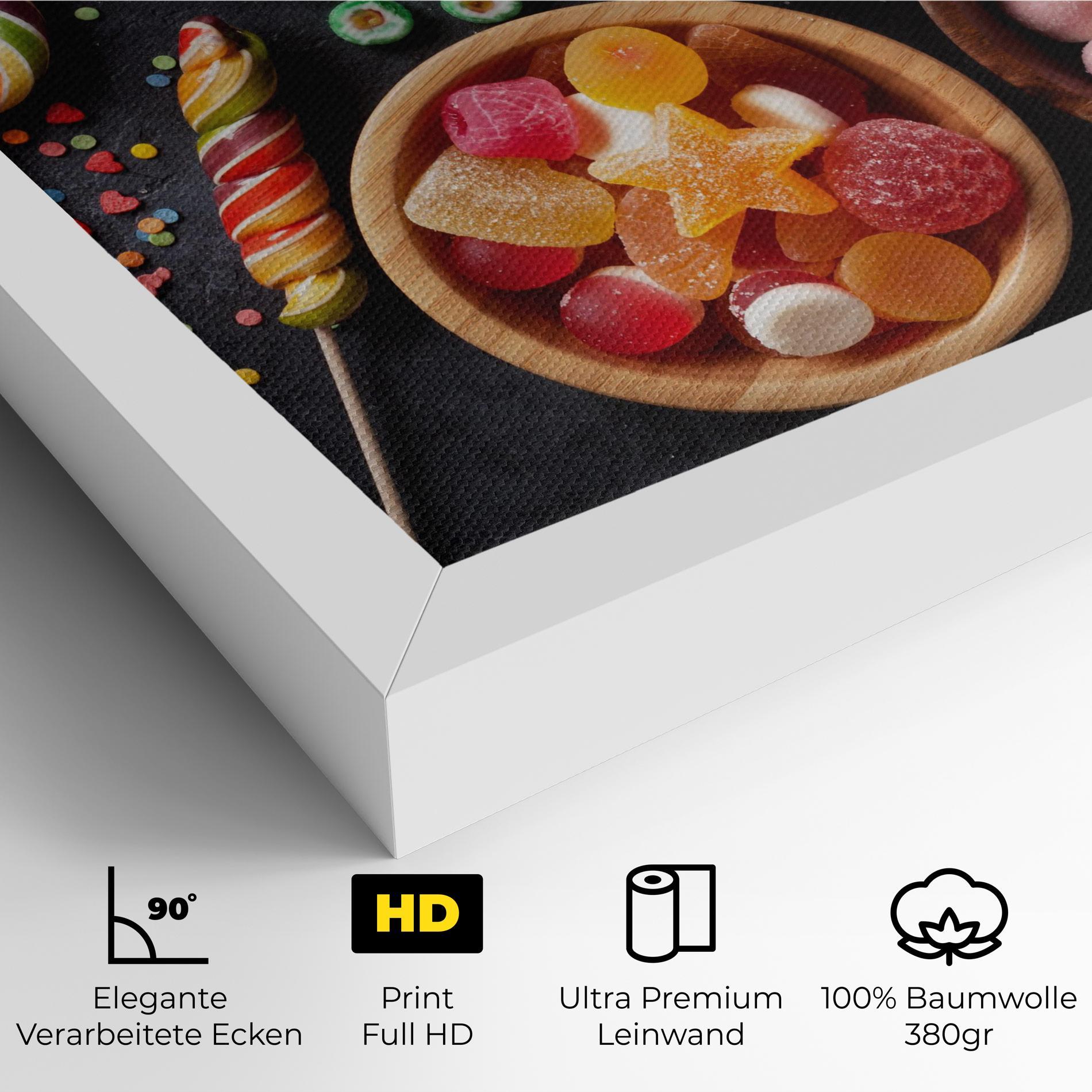 Leinwandbild Colorful Candies mockup 4