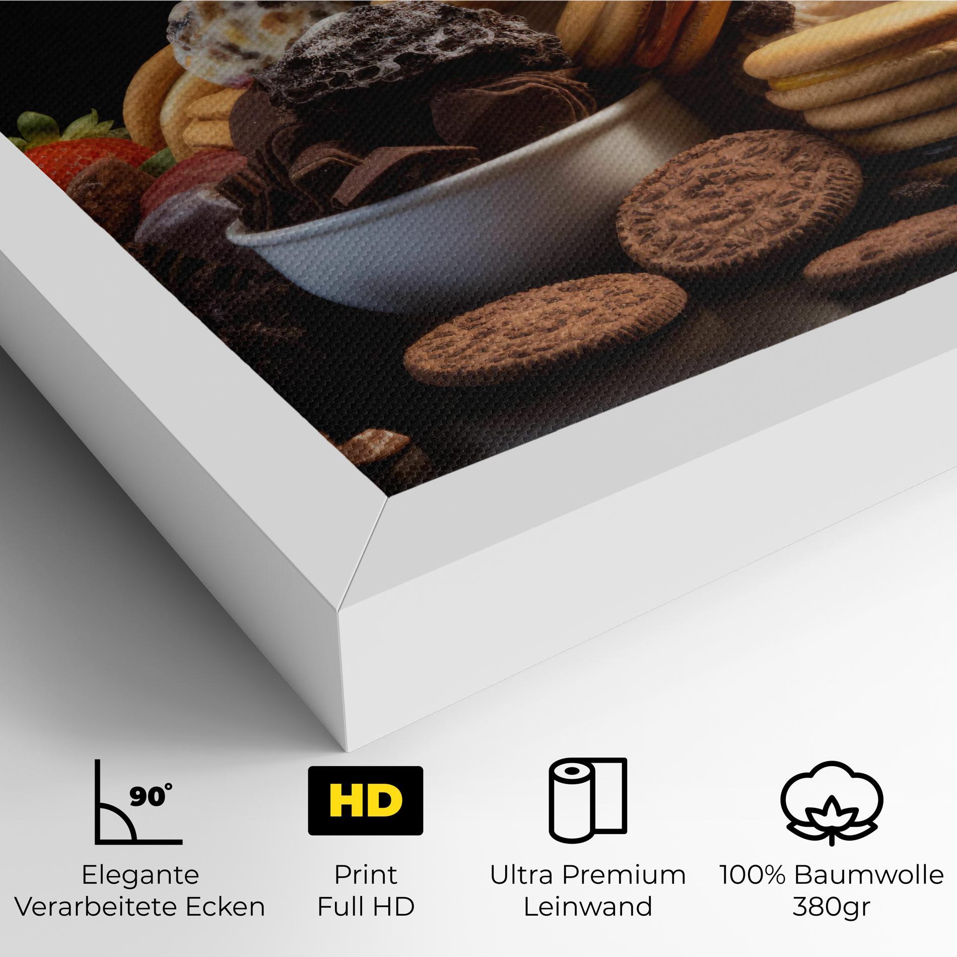 Leinwandbild Ice Cream Cookies mockup 4
