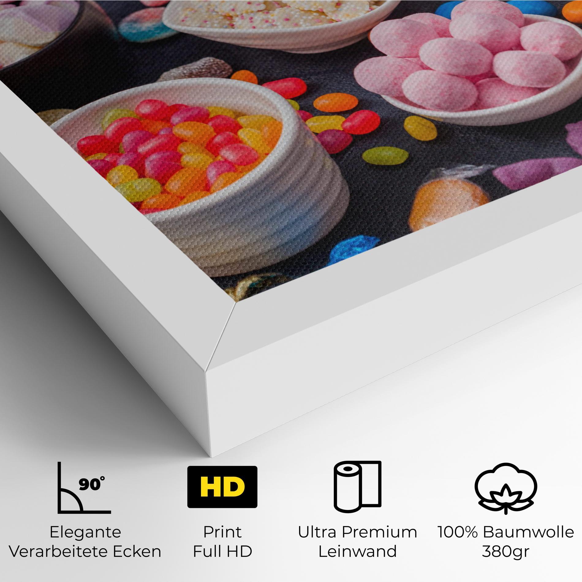 Leinwandbild Lollipop Candies mockup 4