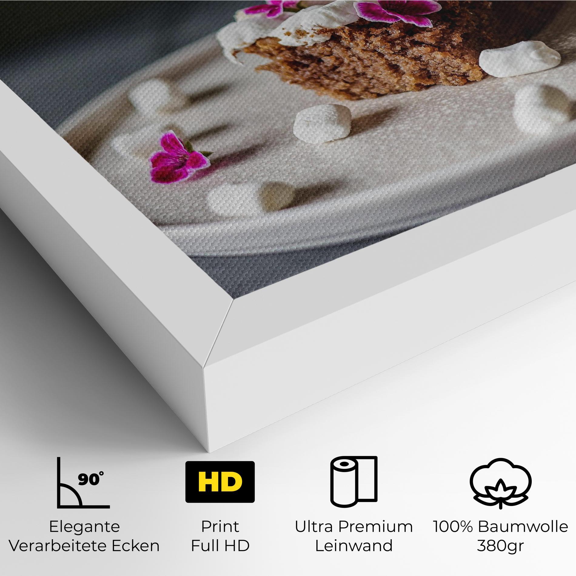 Leinwandbild Marshmallow Cake mockup 4