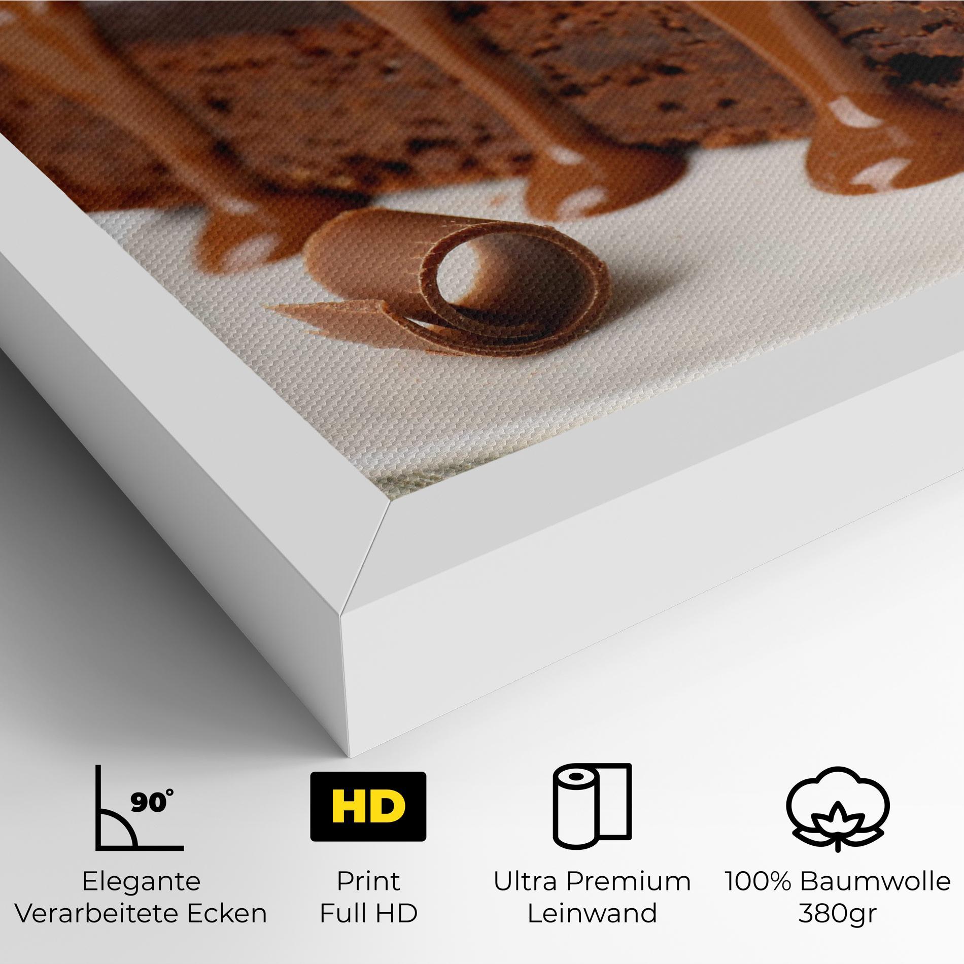Leinwandbild Mint Chocolate Cake mockup 4