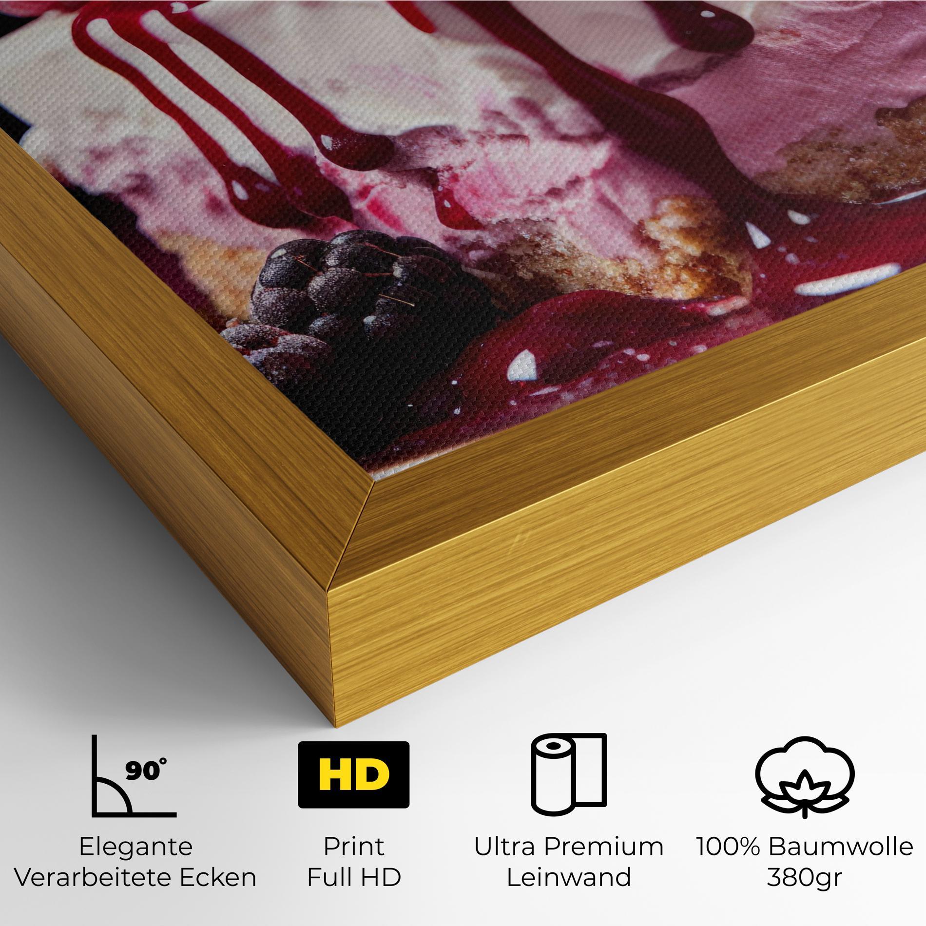 Leinwandbild Berries Cream mockup 4