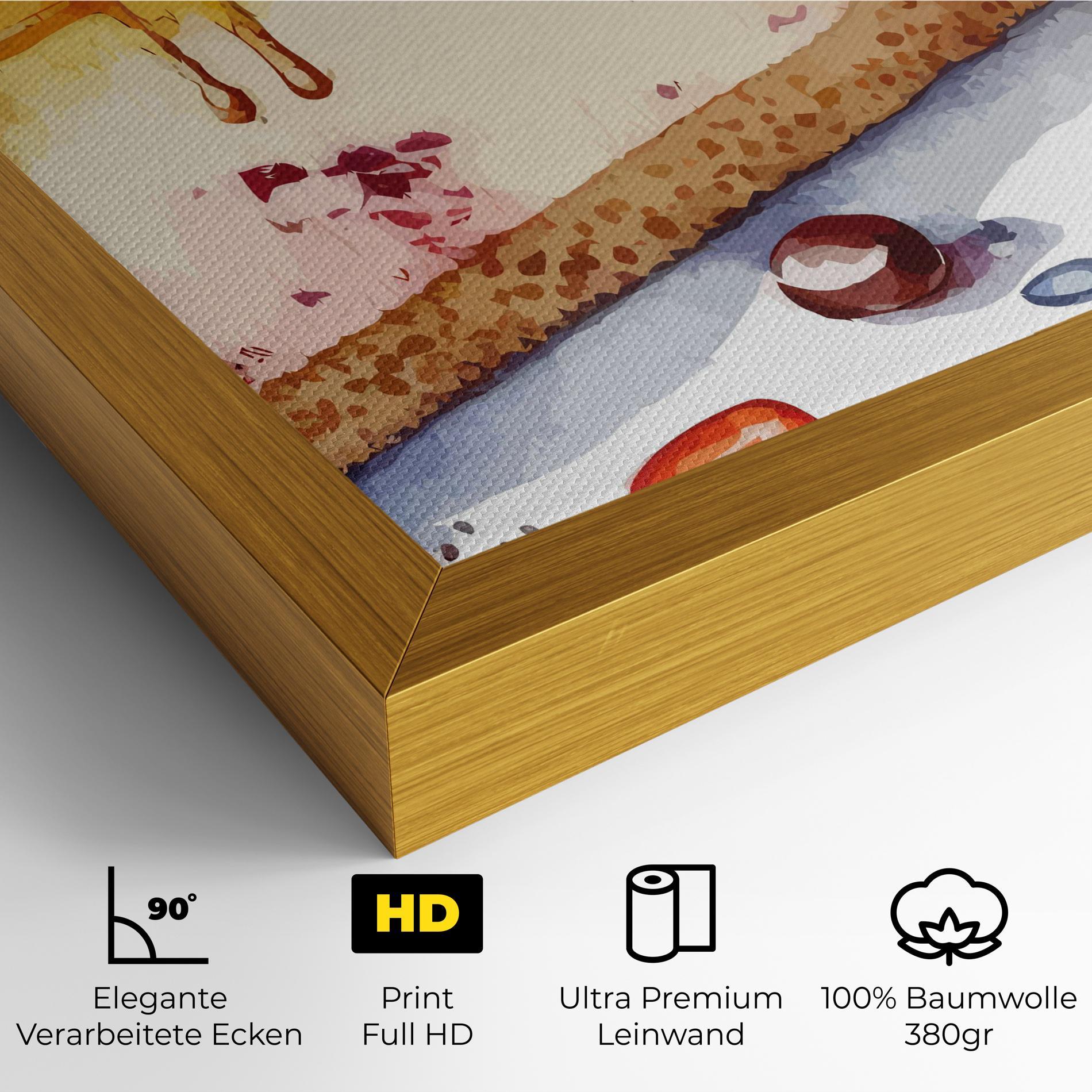 Leinwandbild Cheesecake mockup 4