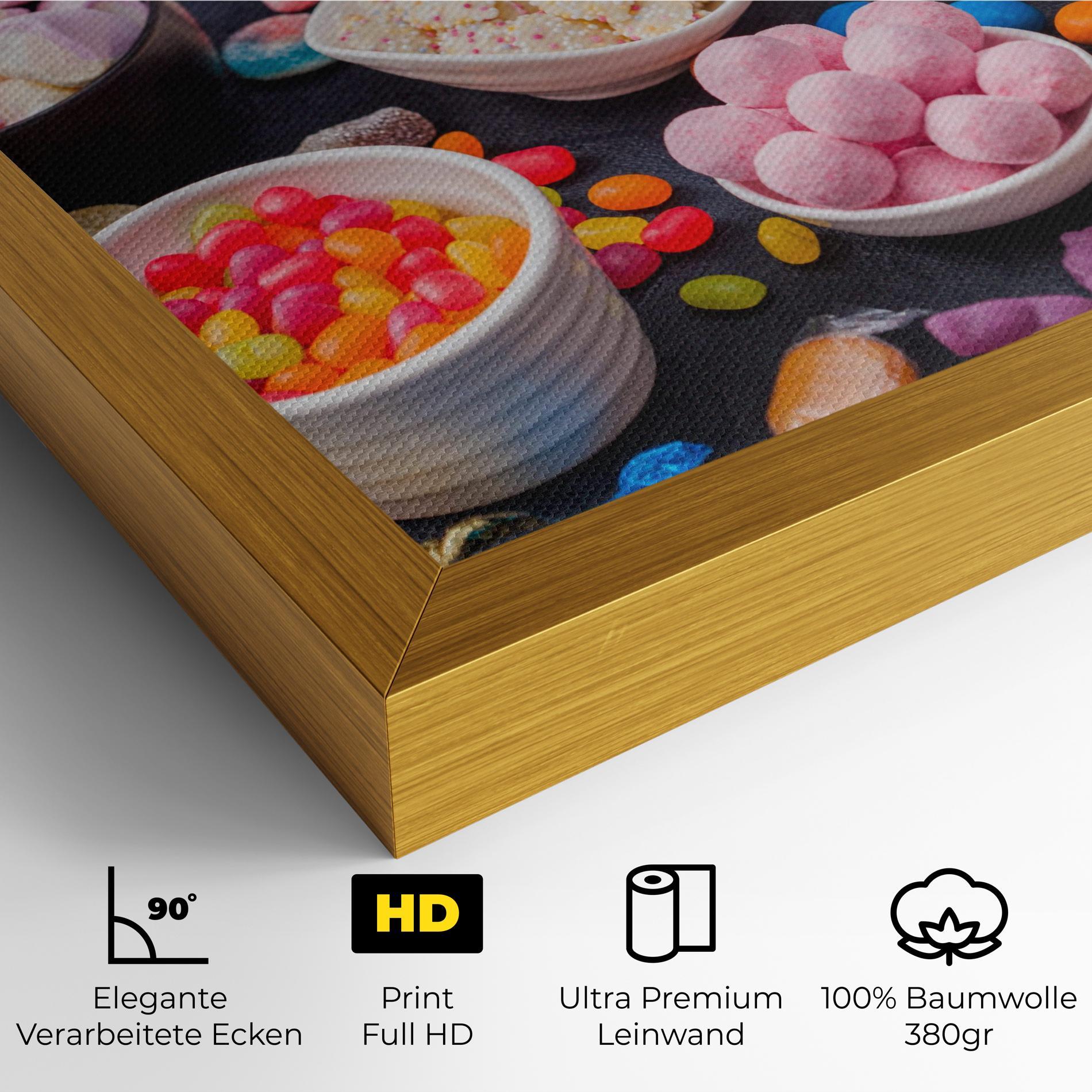Leinwandbild Lollipop Candies mockup 4