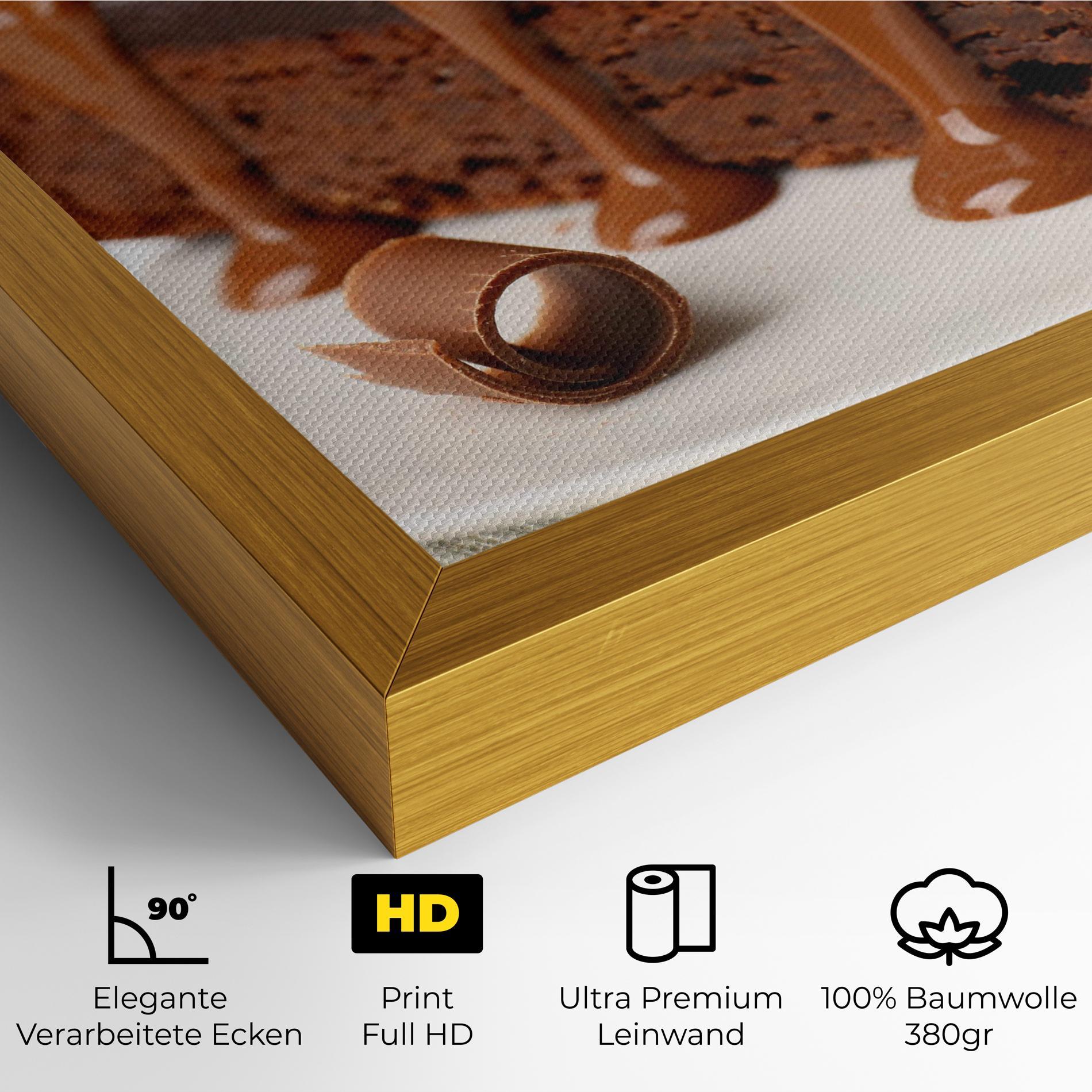 Leinwandbild Mint Chocolate Cake mockup 4