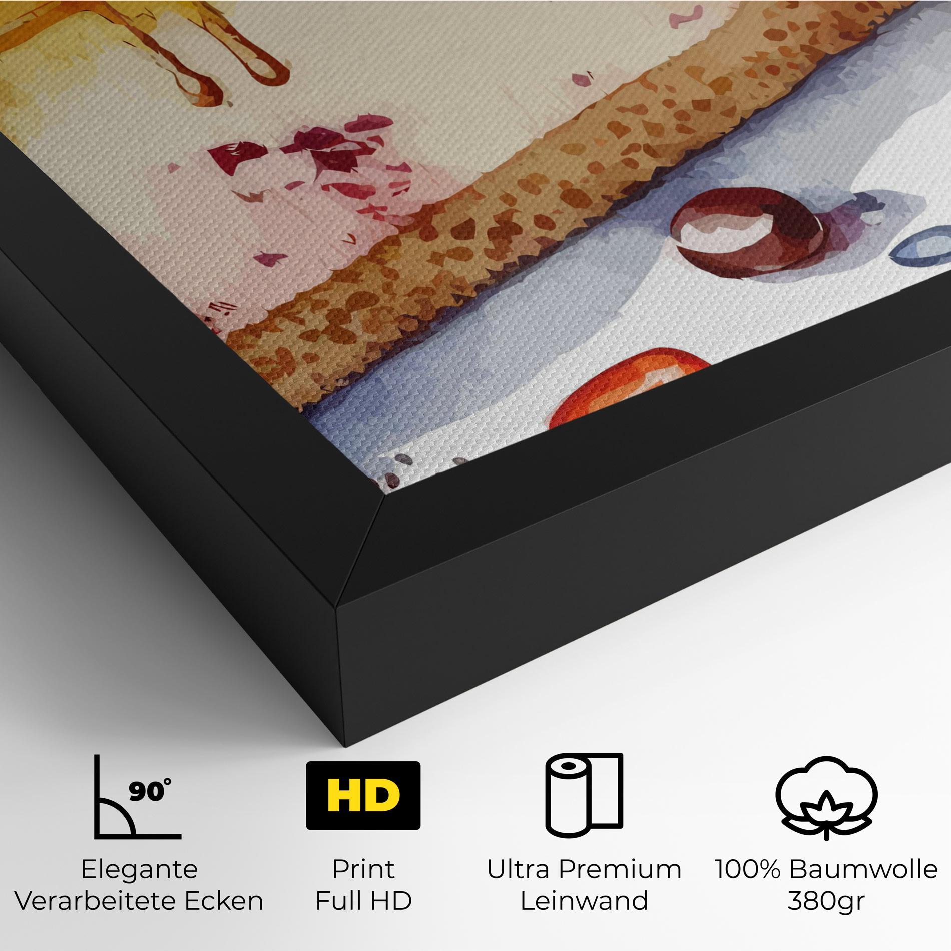 Leinwandbild Cheesecake mockup 4