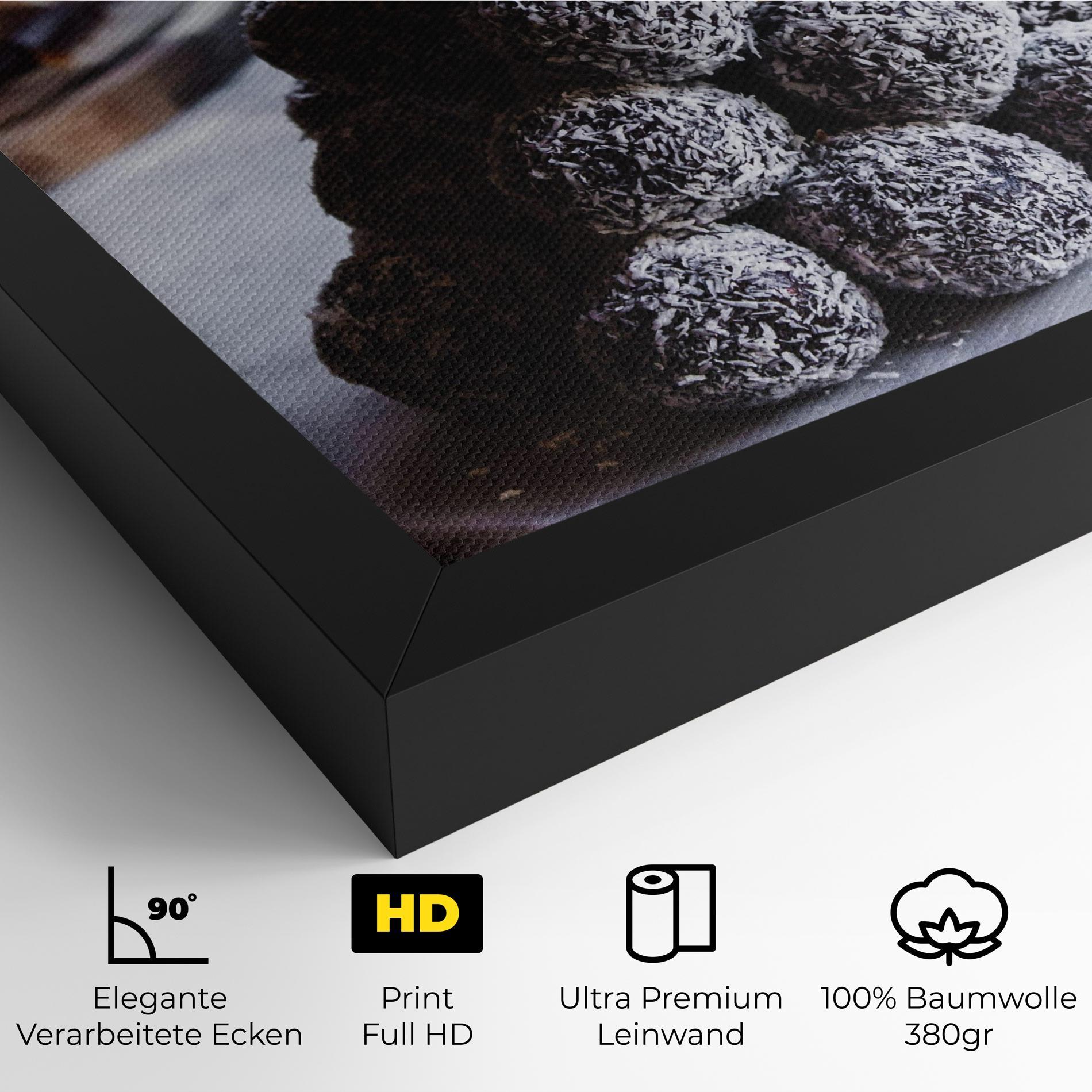 Leinwandbild Chocolate Balls mockup 4