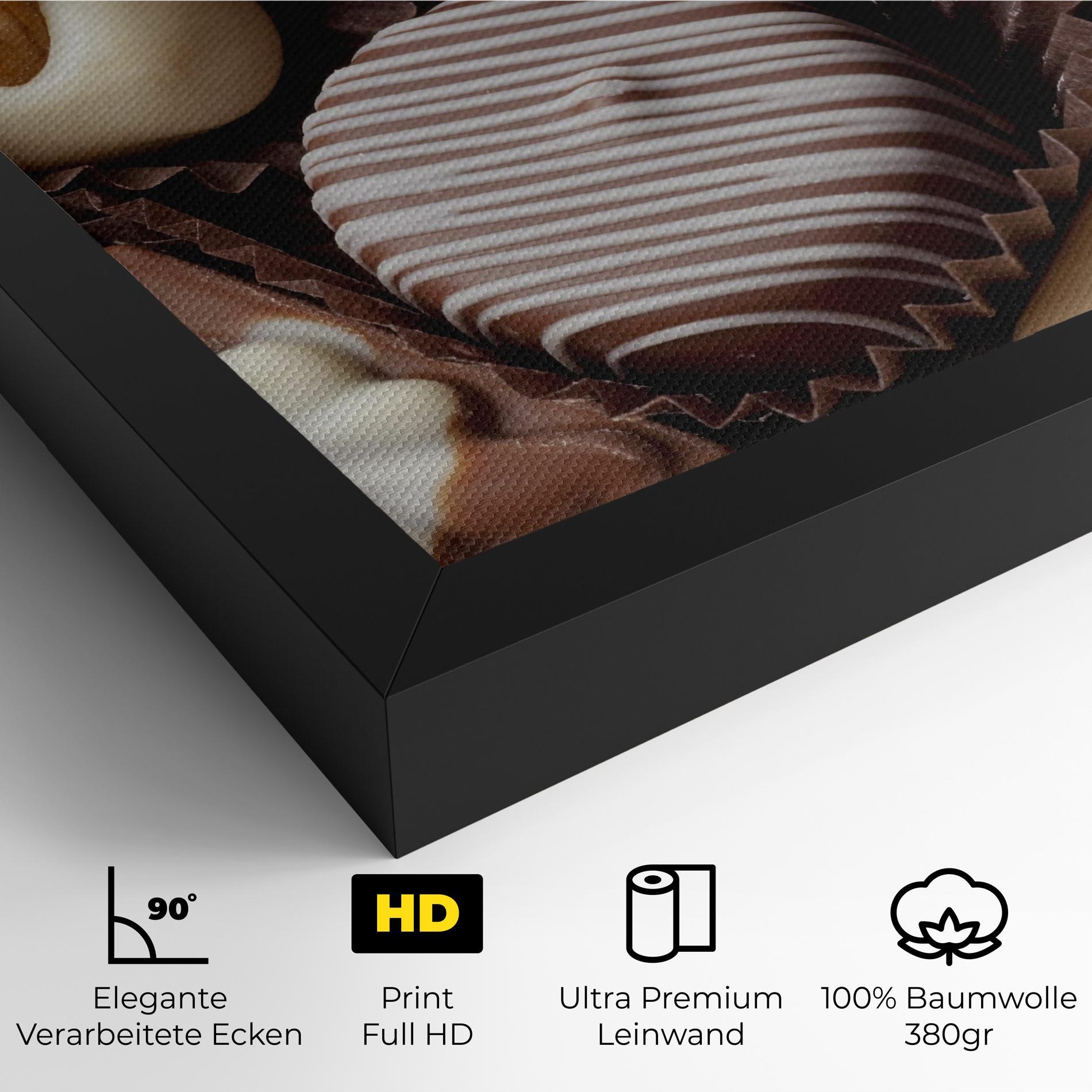 Leinwandbild Chocolate Bonbons mockup 4