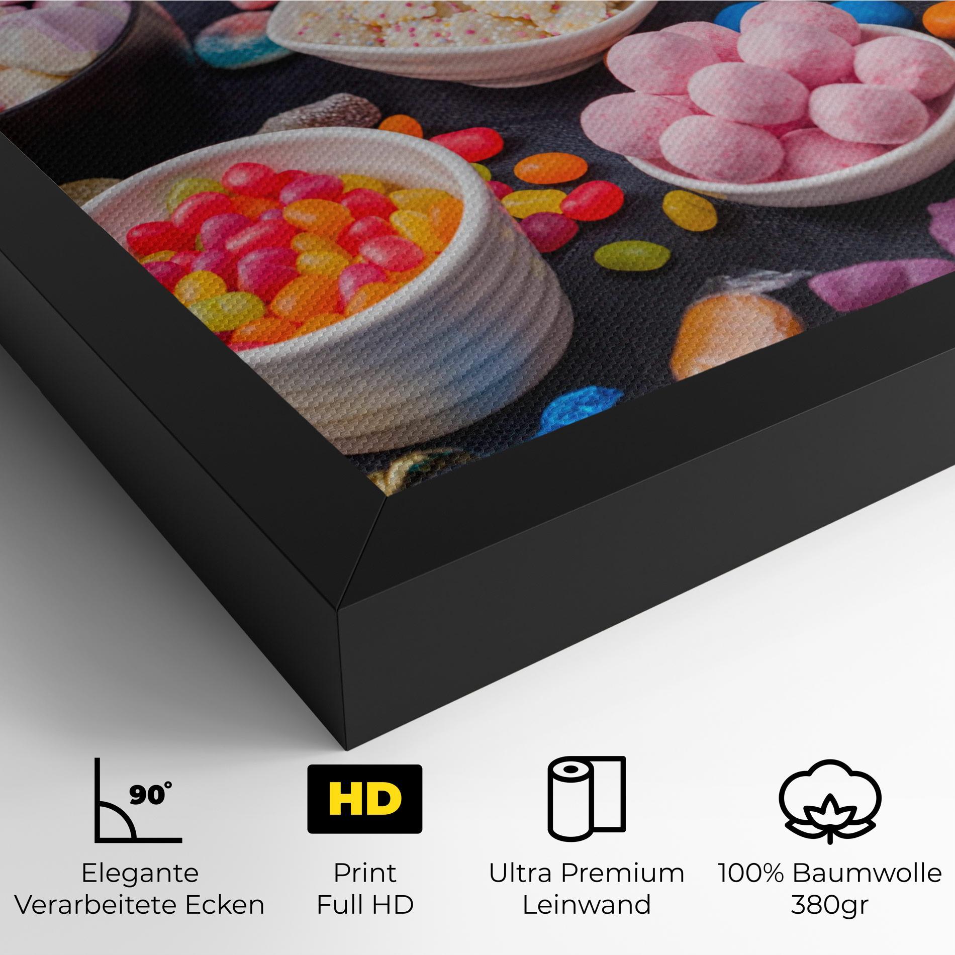 Leinwandbild Lollipop Candies mockup 4