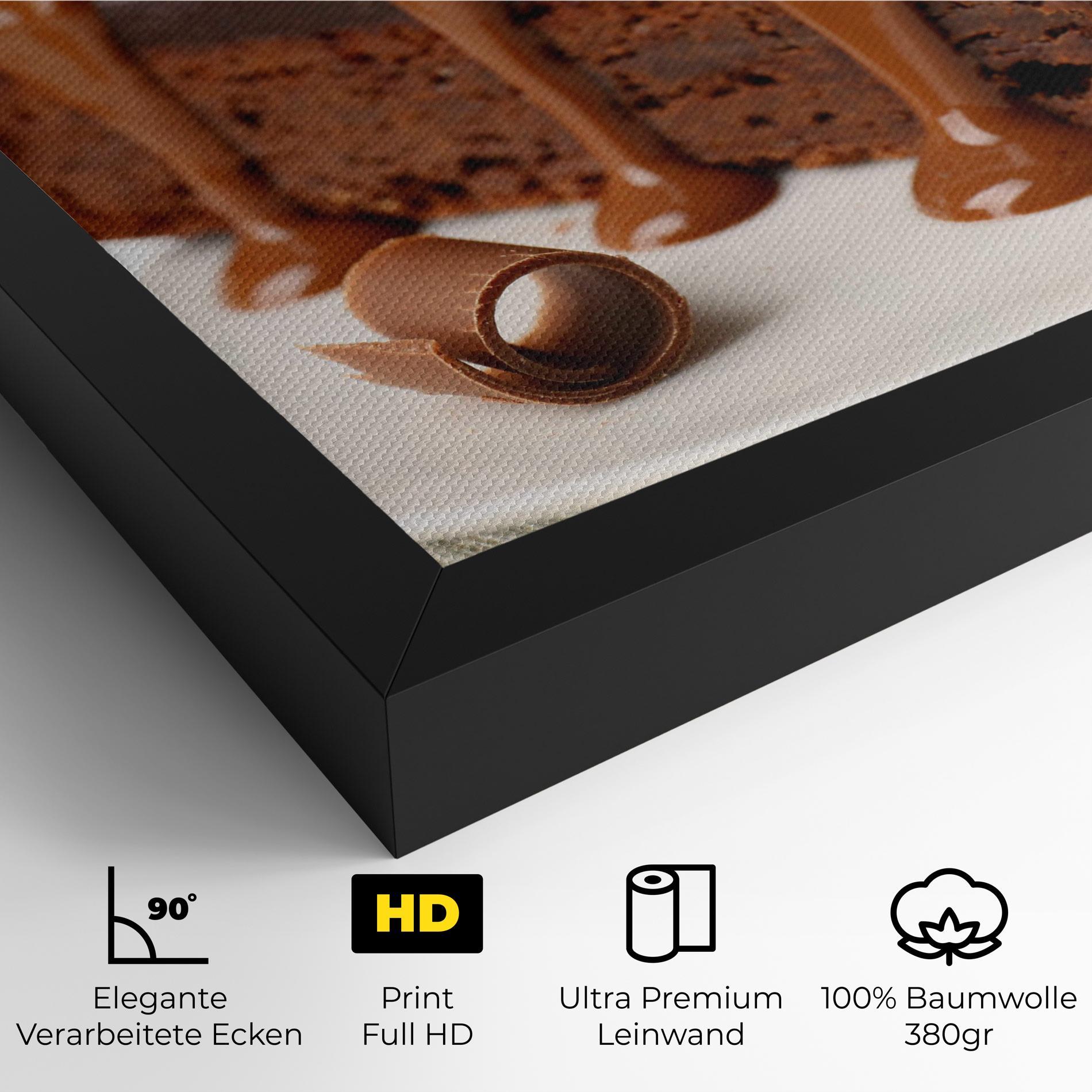 Leinwandbild Mint Chocolate Cake mockup 4