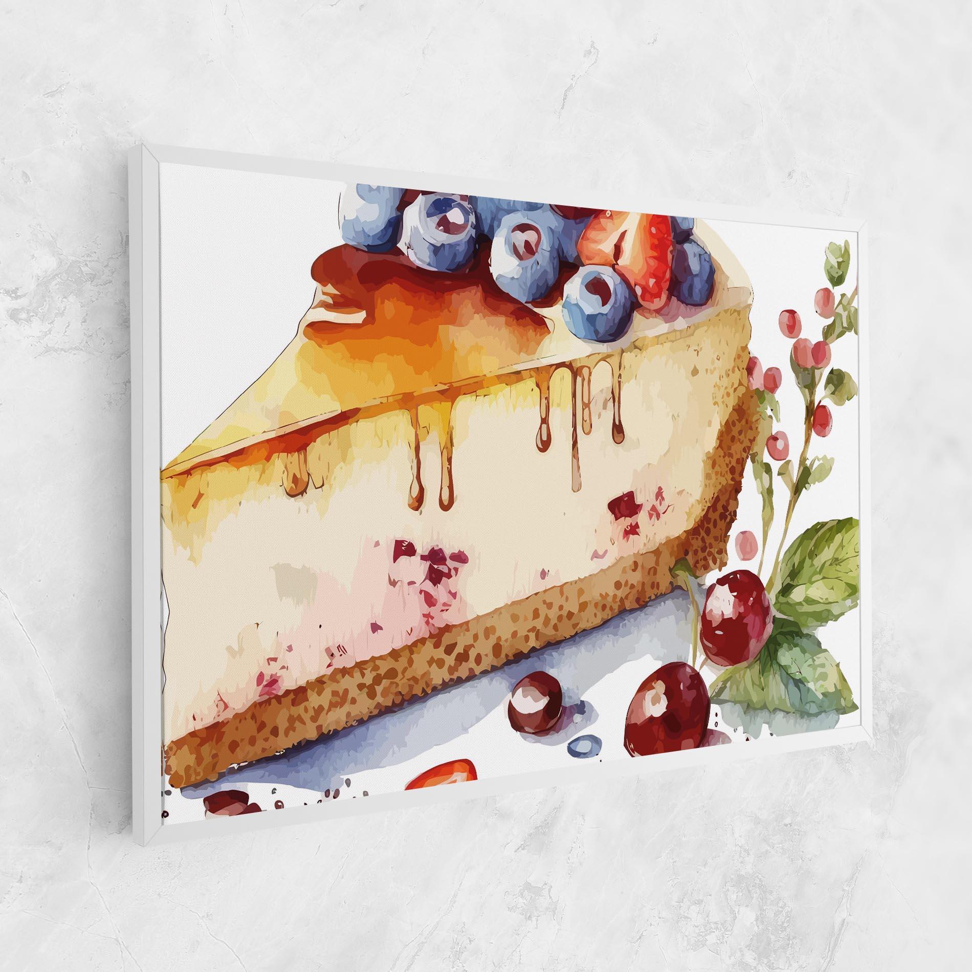 Leinwandbild Cheesecake mockup 1