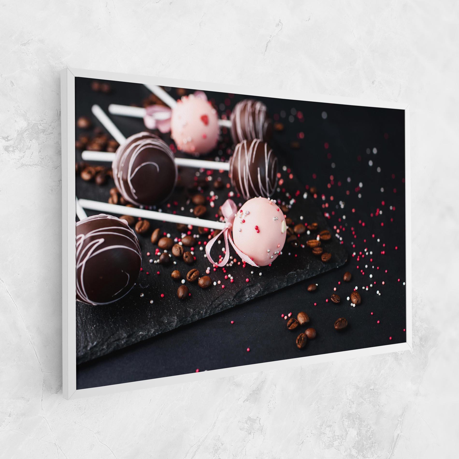 Leinwandbild Chocolate Dessert mockup 1