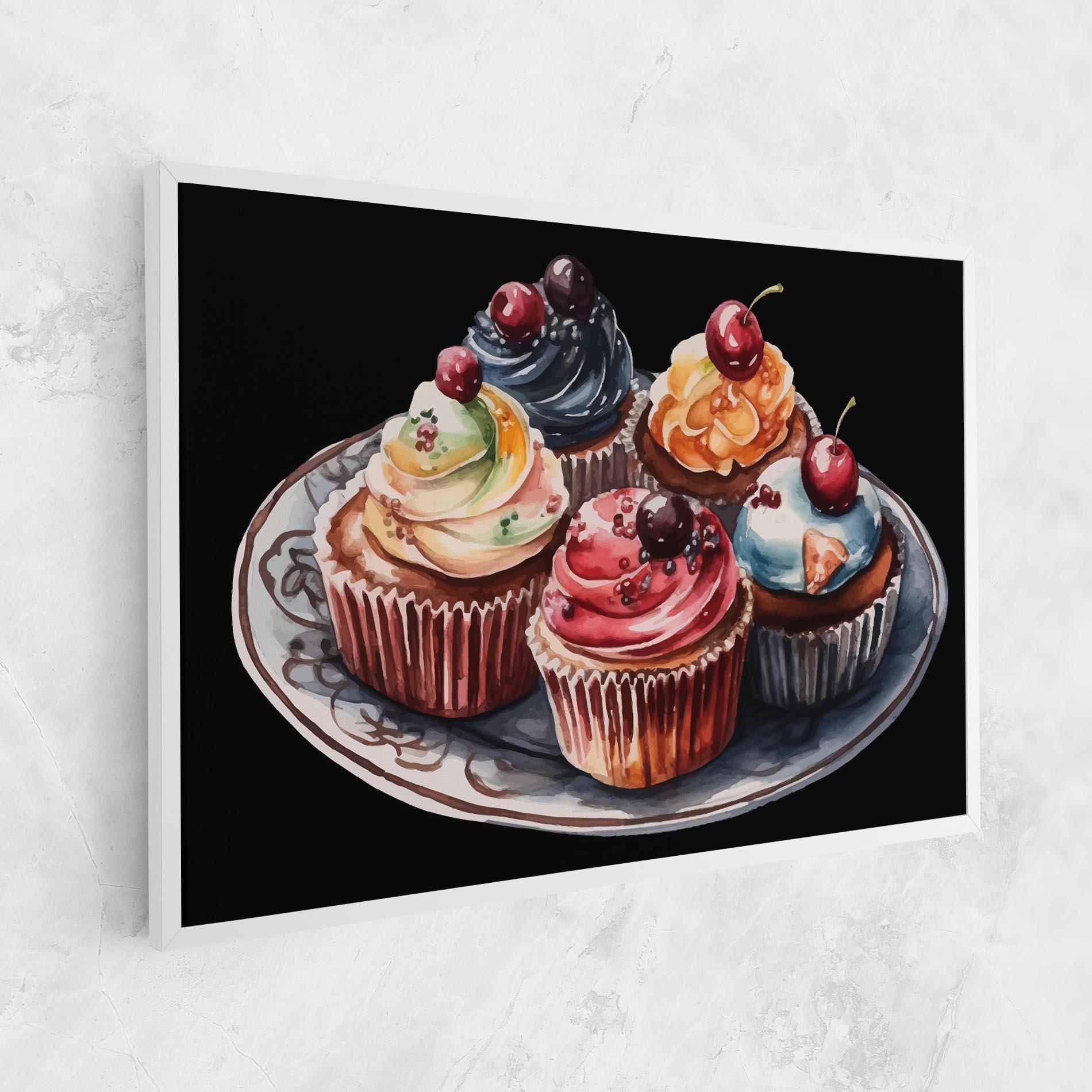 Leinwandbild Colorful Muffins mockup 1