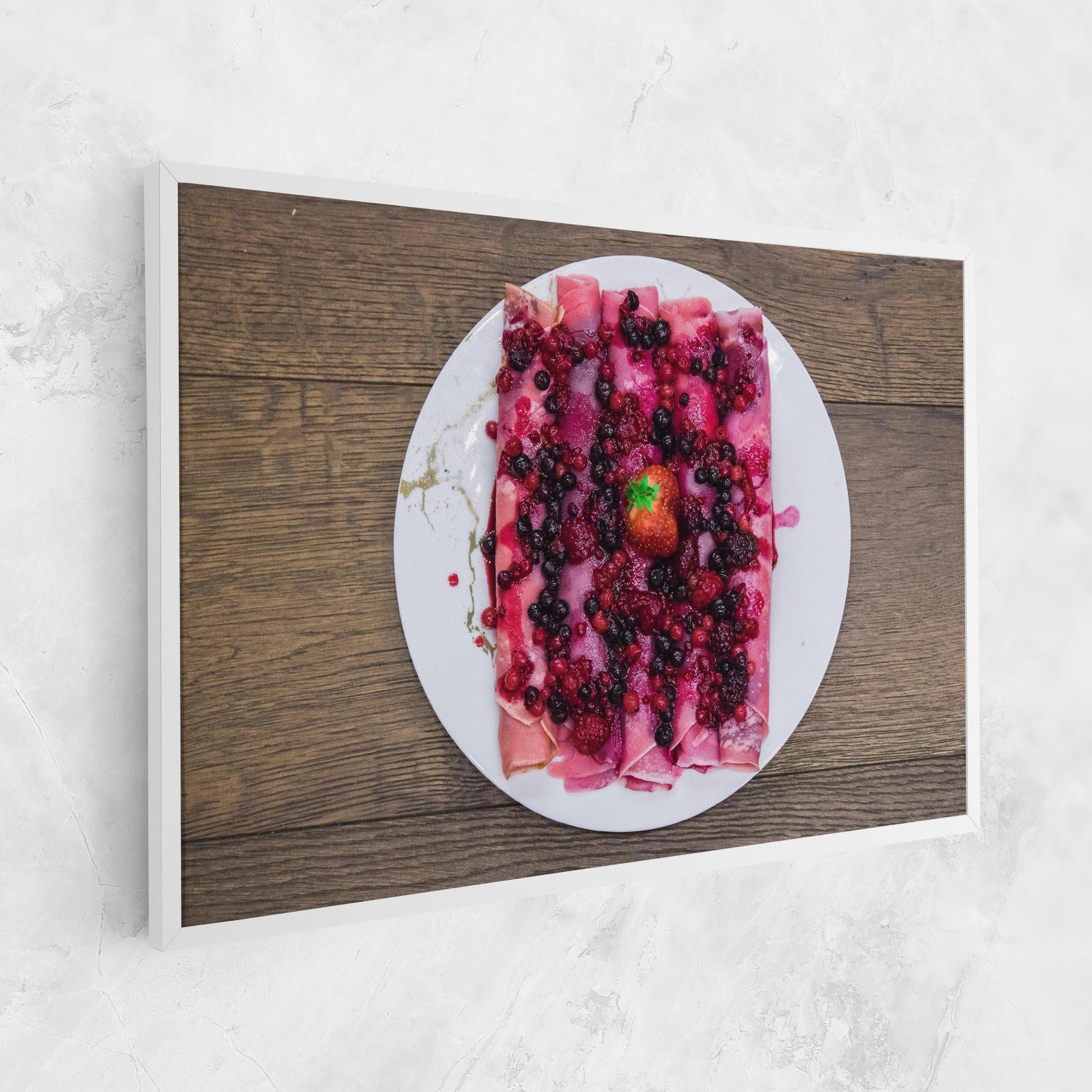 Leinwandbild Strawberry Pancakes mockup 1