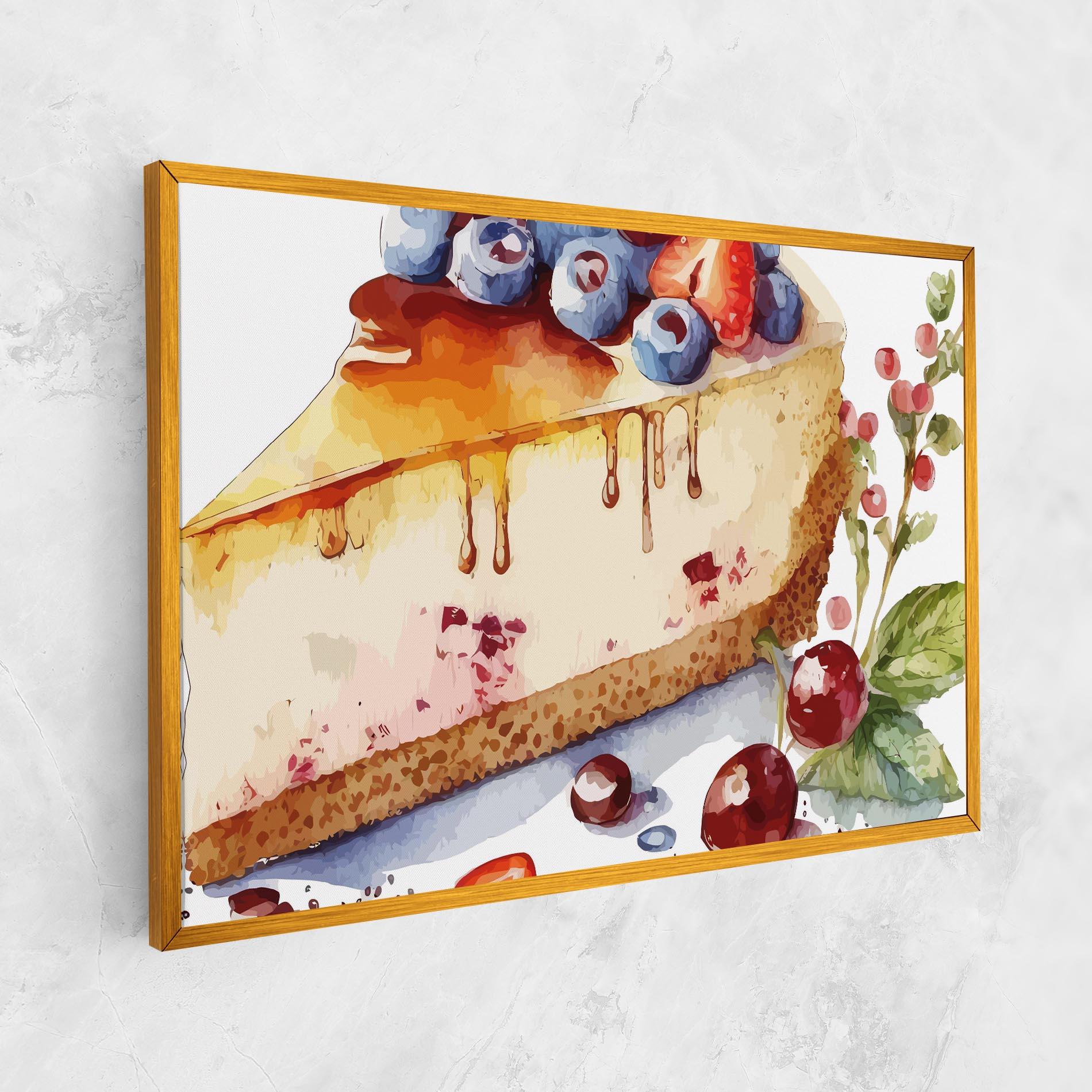 Leinwandbild Cheesecake mockup 1
