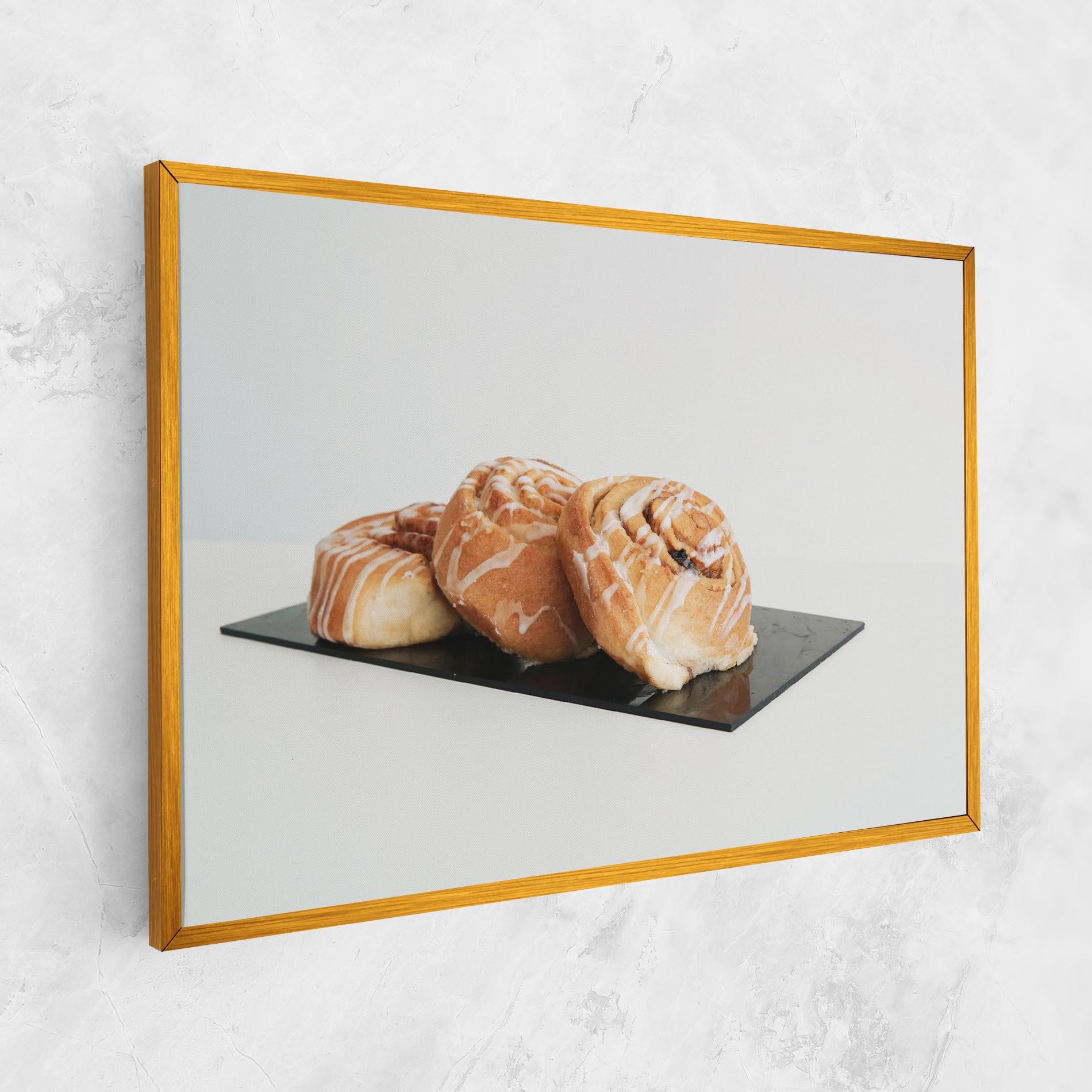Leinwandbild Cinnamon Rolls mockup 1