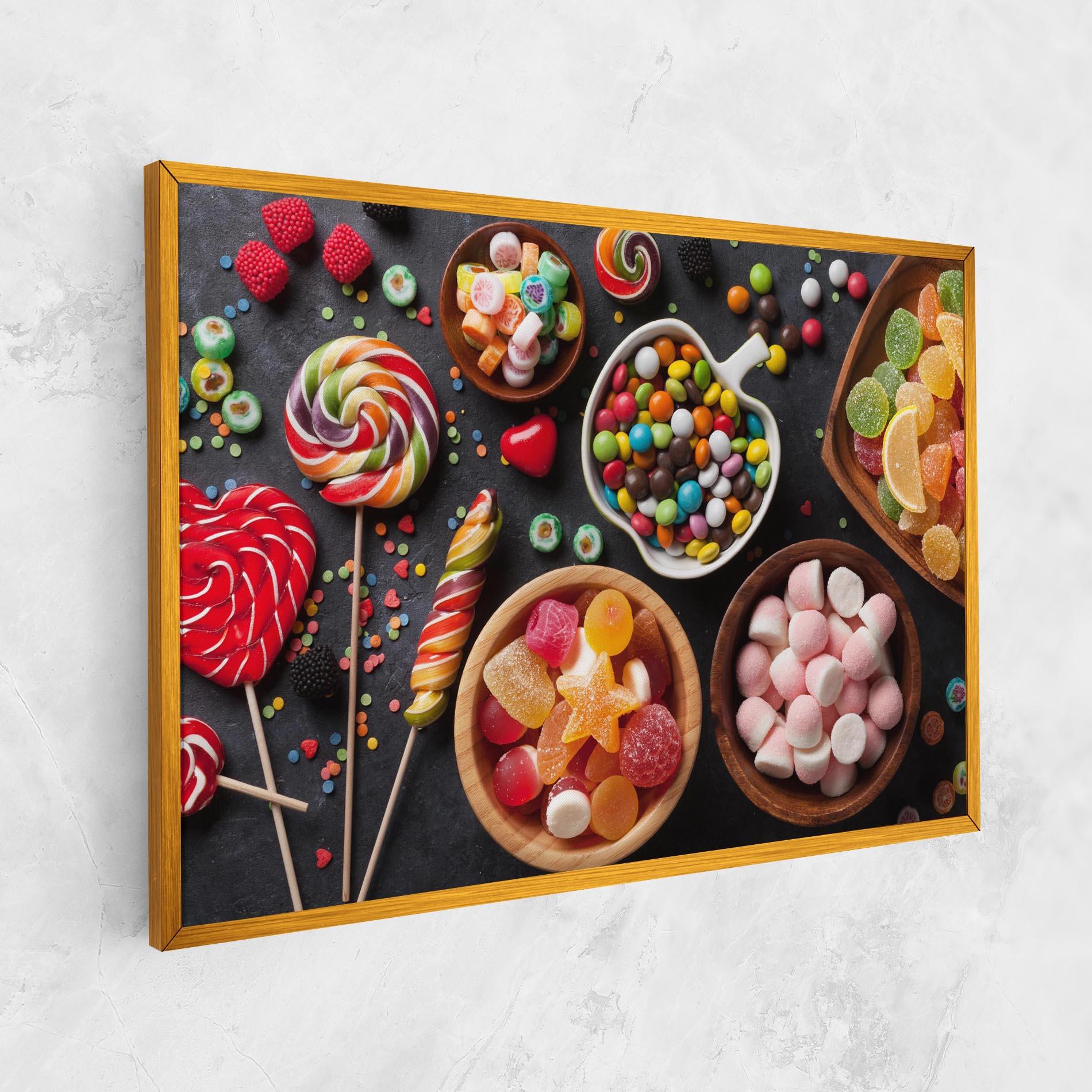 Leinwandbild Colorful Candies mockup 1