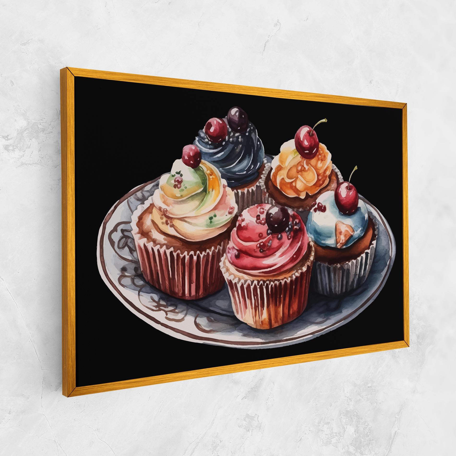 Leinwandbild Colorful Muffins mockup 1