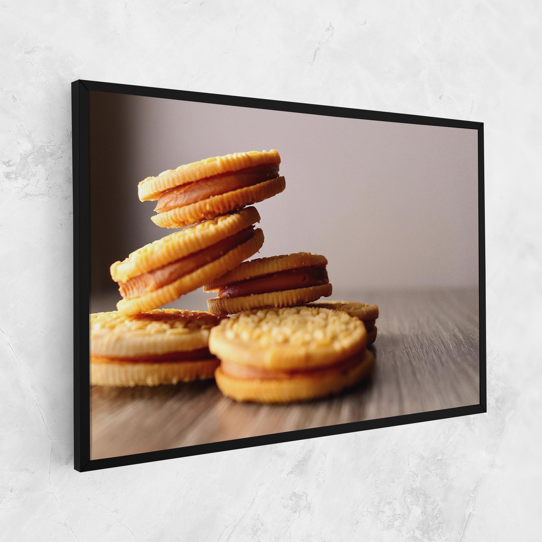 Leinwandbild Biscuits mockup 1