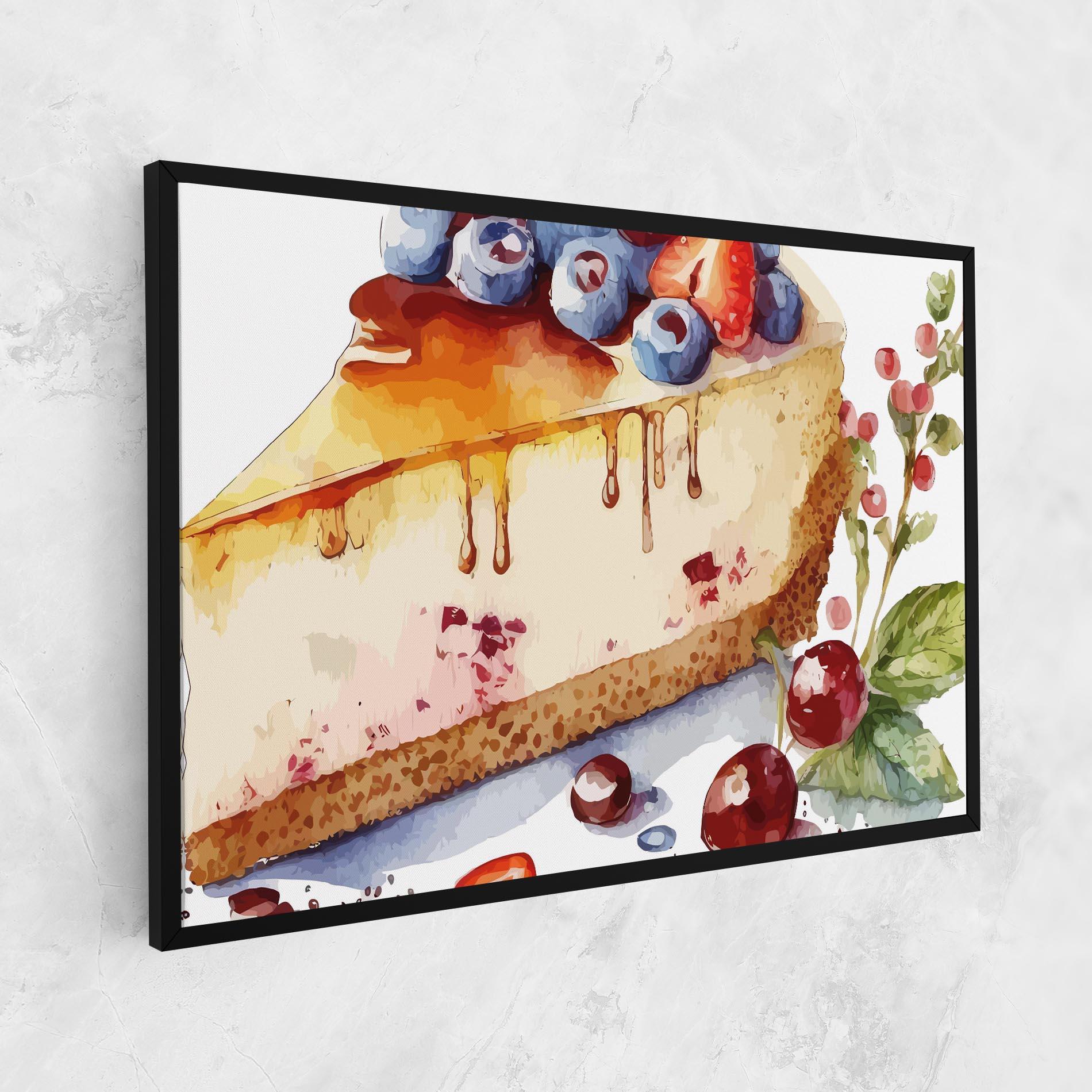 Leinwandbild Cheesecake mockup 1