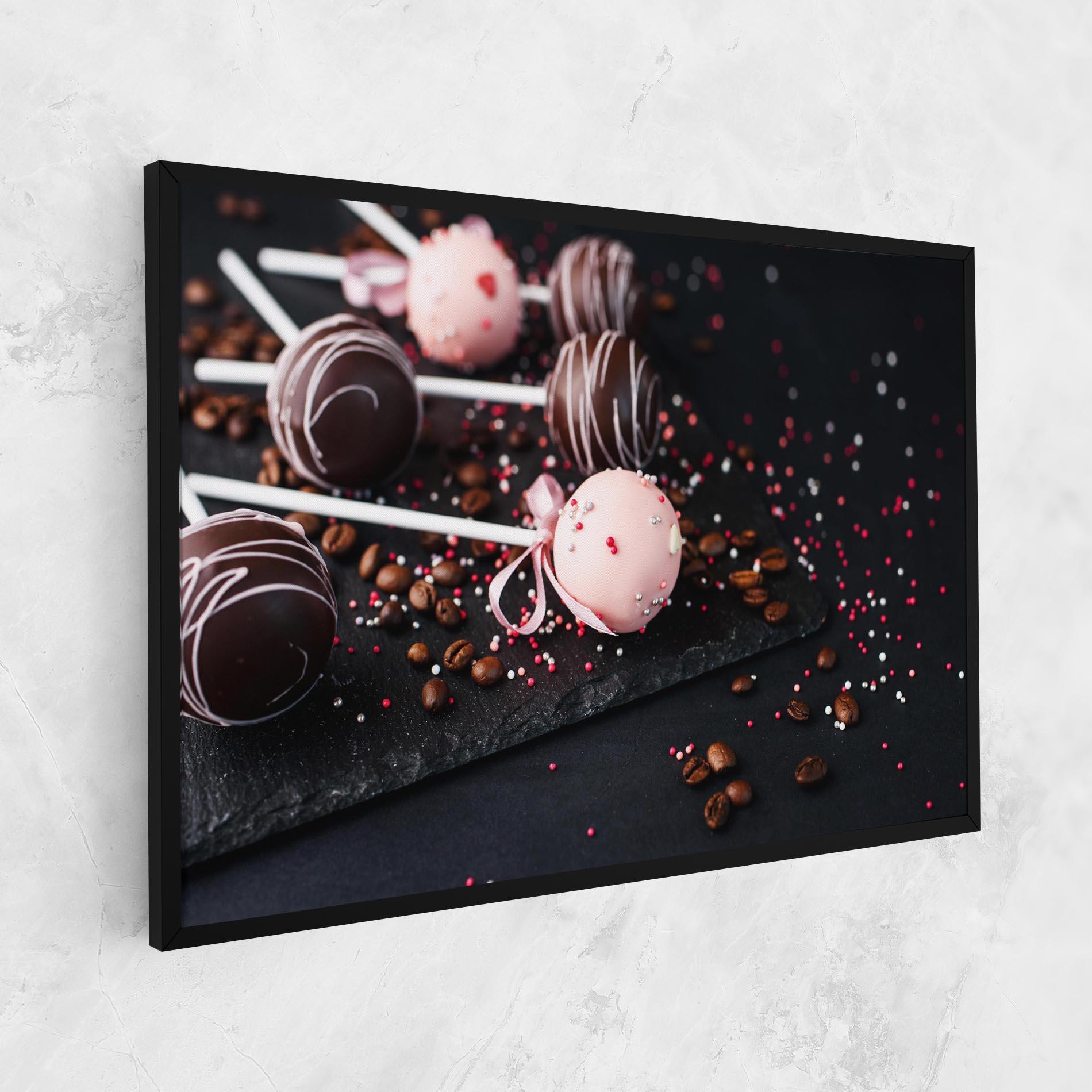 Leinwandbild Chocolate Dessert mockup 1